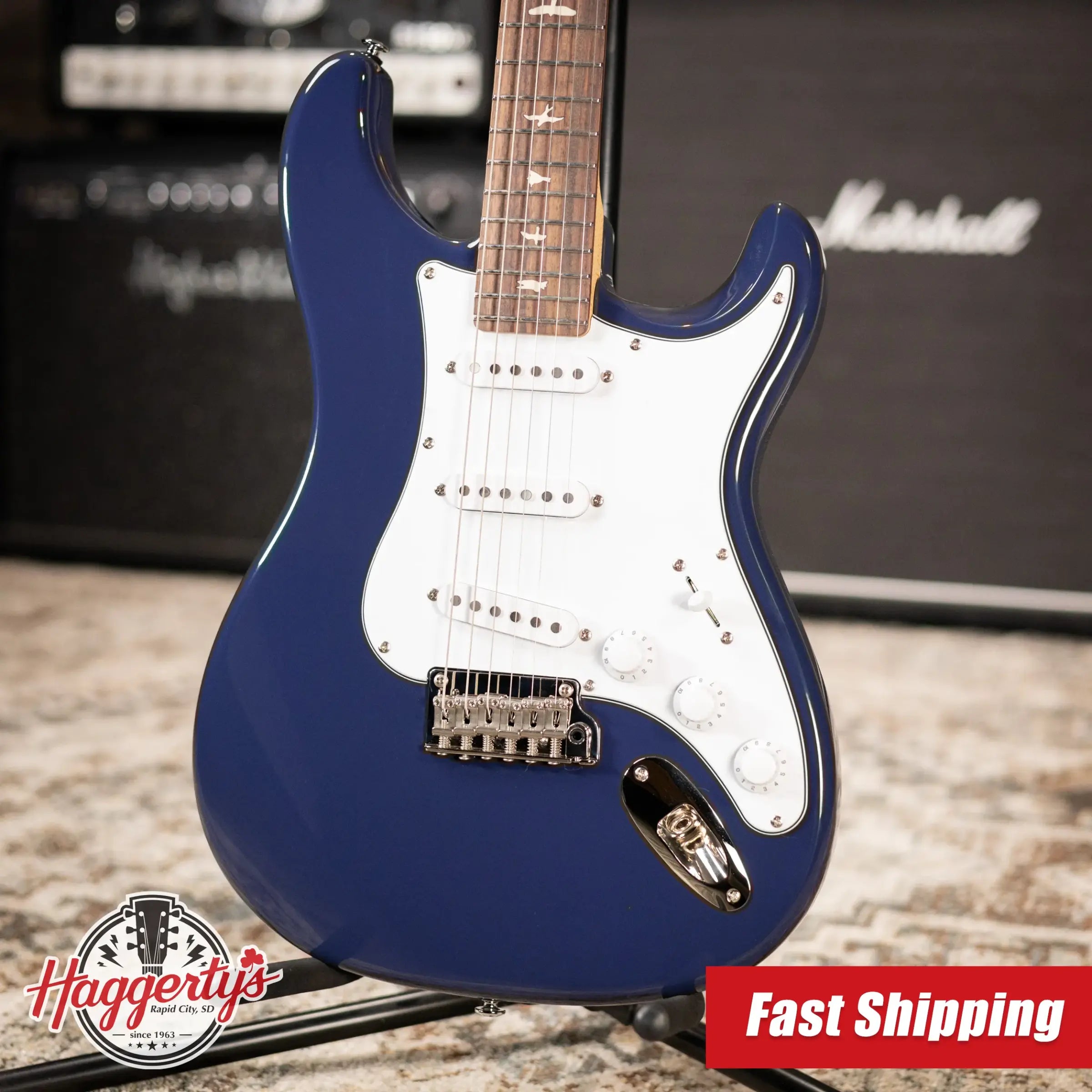PRS SE Silver Sky Electric Guitar - Trad Blue with Gig Bag