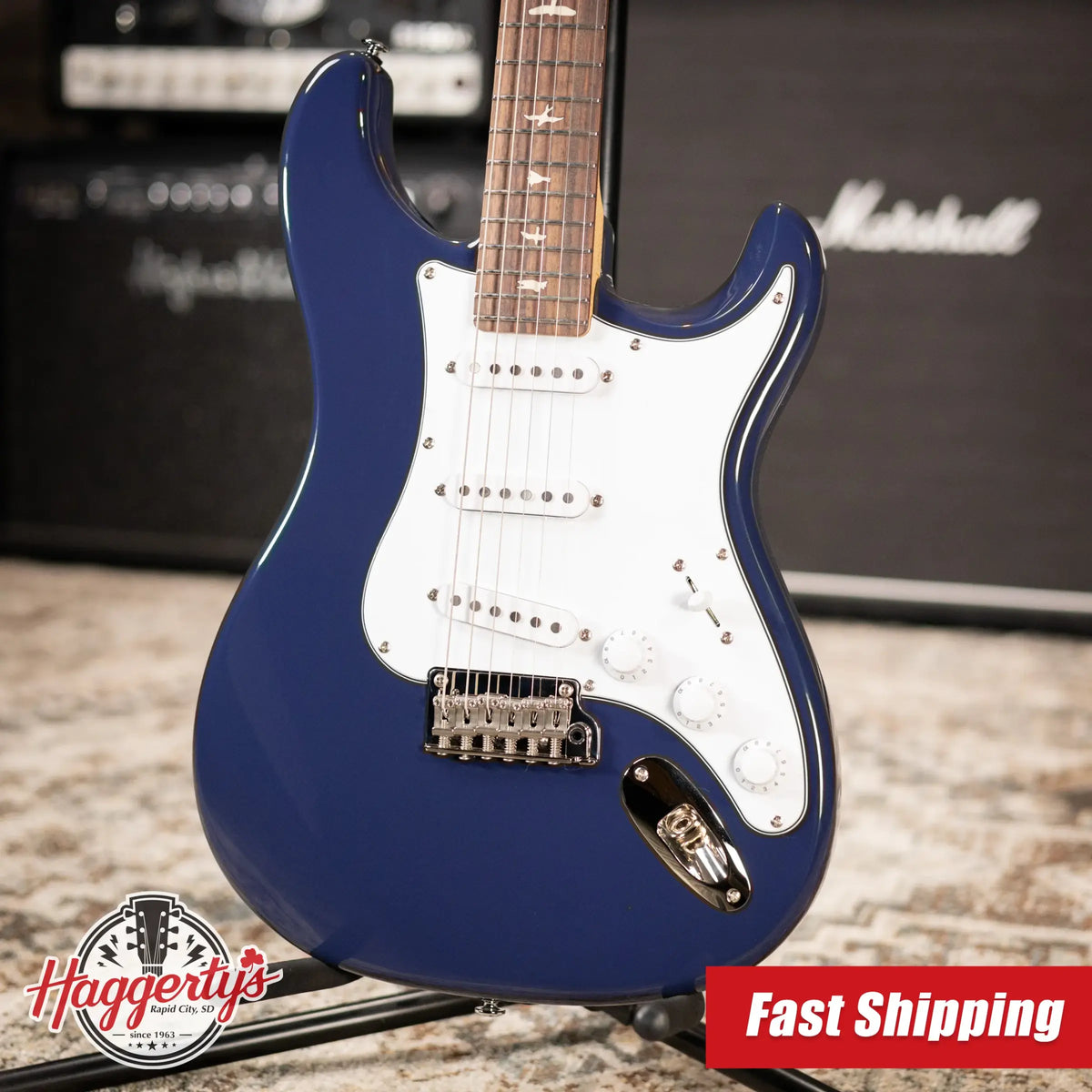 PRS SE Silver Sky Electric Guitar - Trad Blue with Gig Bag