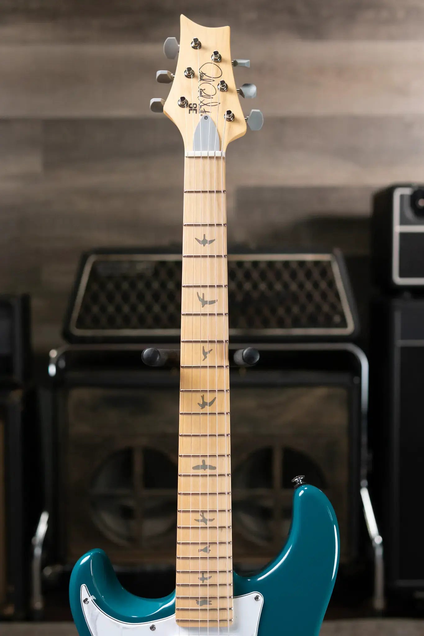 PRS SE Silver Sky Left-Handed Electric Guitar - Nylon Blue with Gig Bag