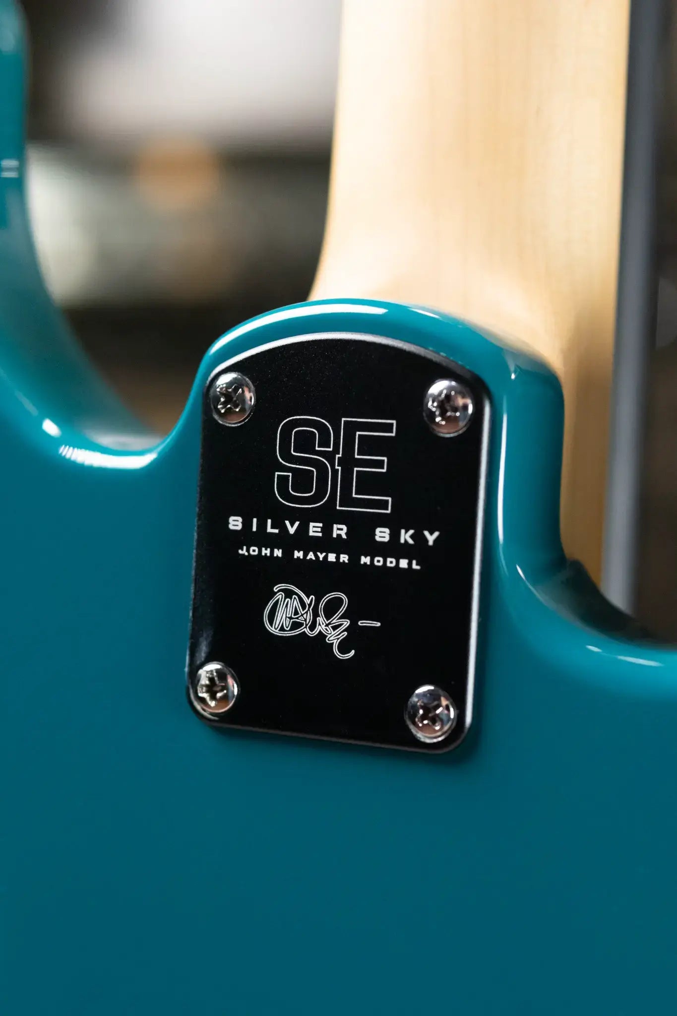 PRS SE Silver Sky Left-Handed Electric Guitar - Nylon Blue with Gig Bag