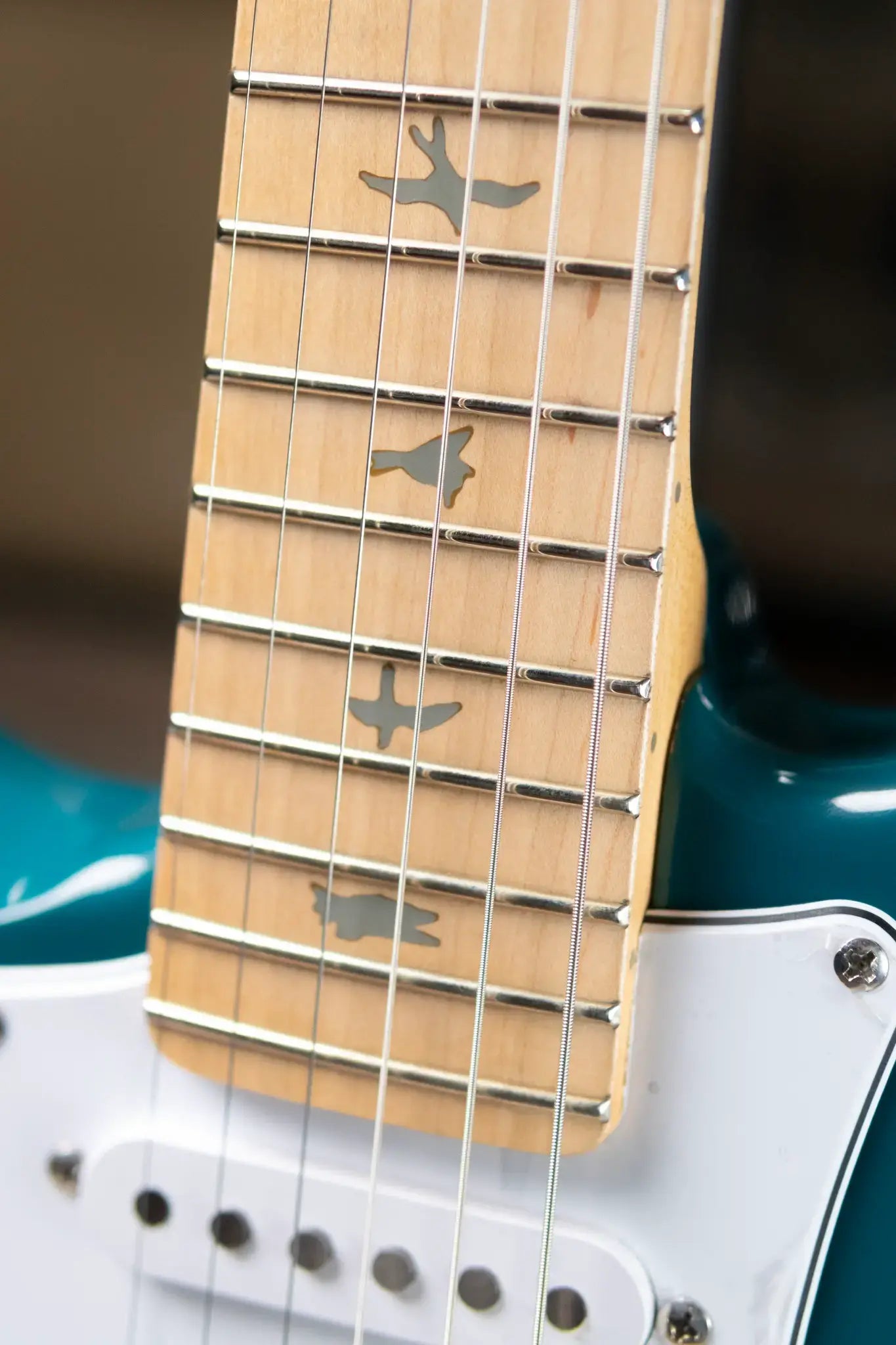 PRS SE Silver Sky Left-Handed Electric Guitar - Nylon Blue with Gig Bag