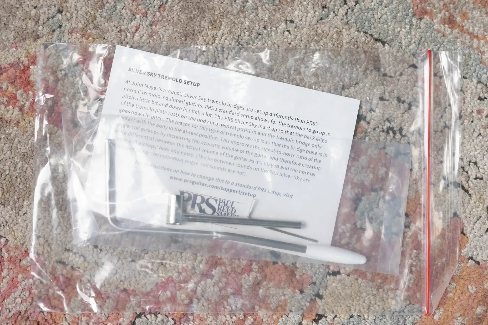 PRS SE Silver Sky Left-Handed Electric Guitar - Nylon Blue with Gig Bag