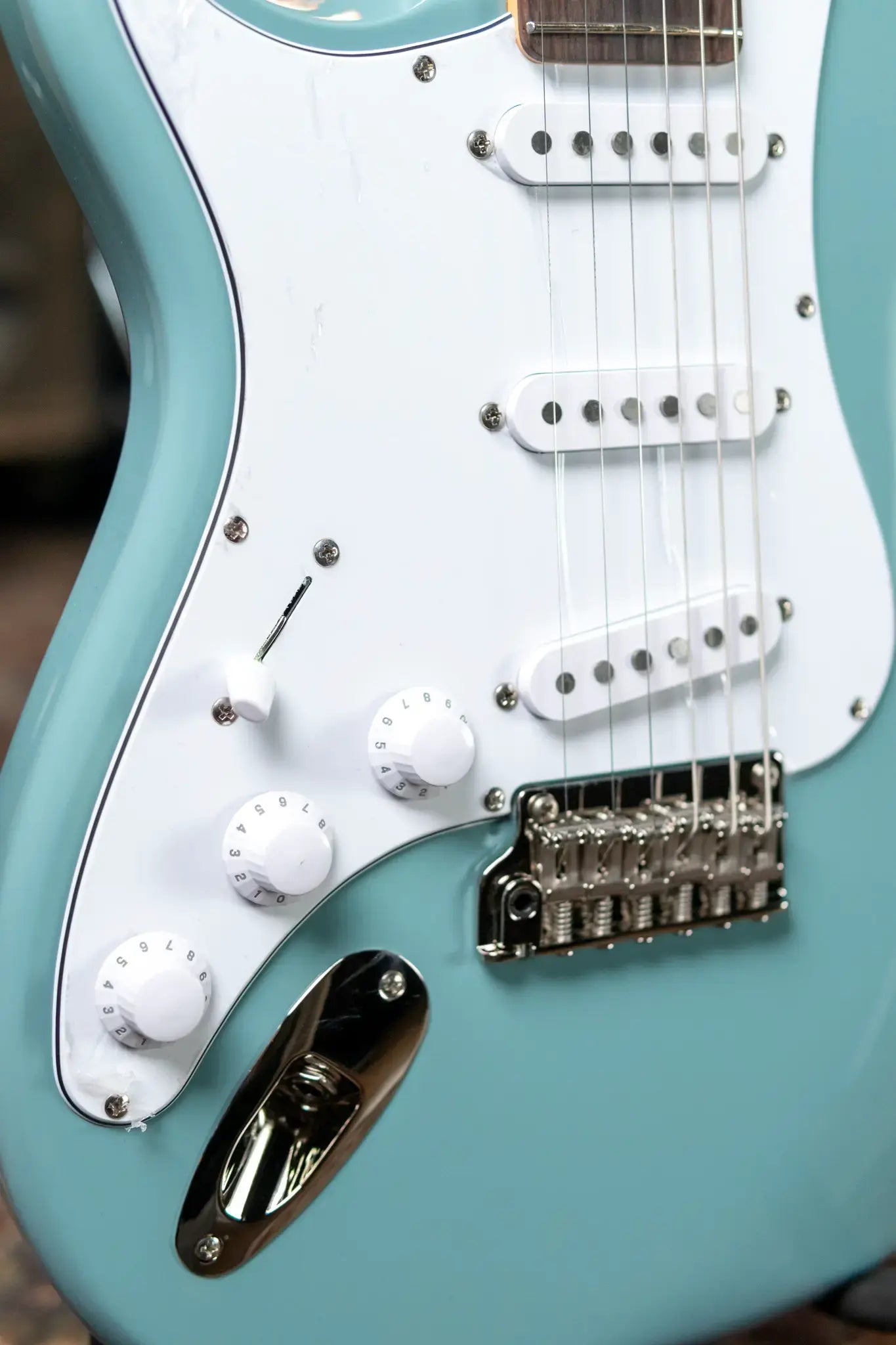 PRS SE Silver Sky Left-handed John Mayer Model Electric Guitar - Stone Blue with Gig Bag