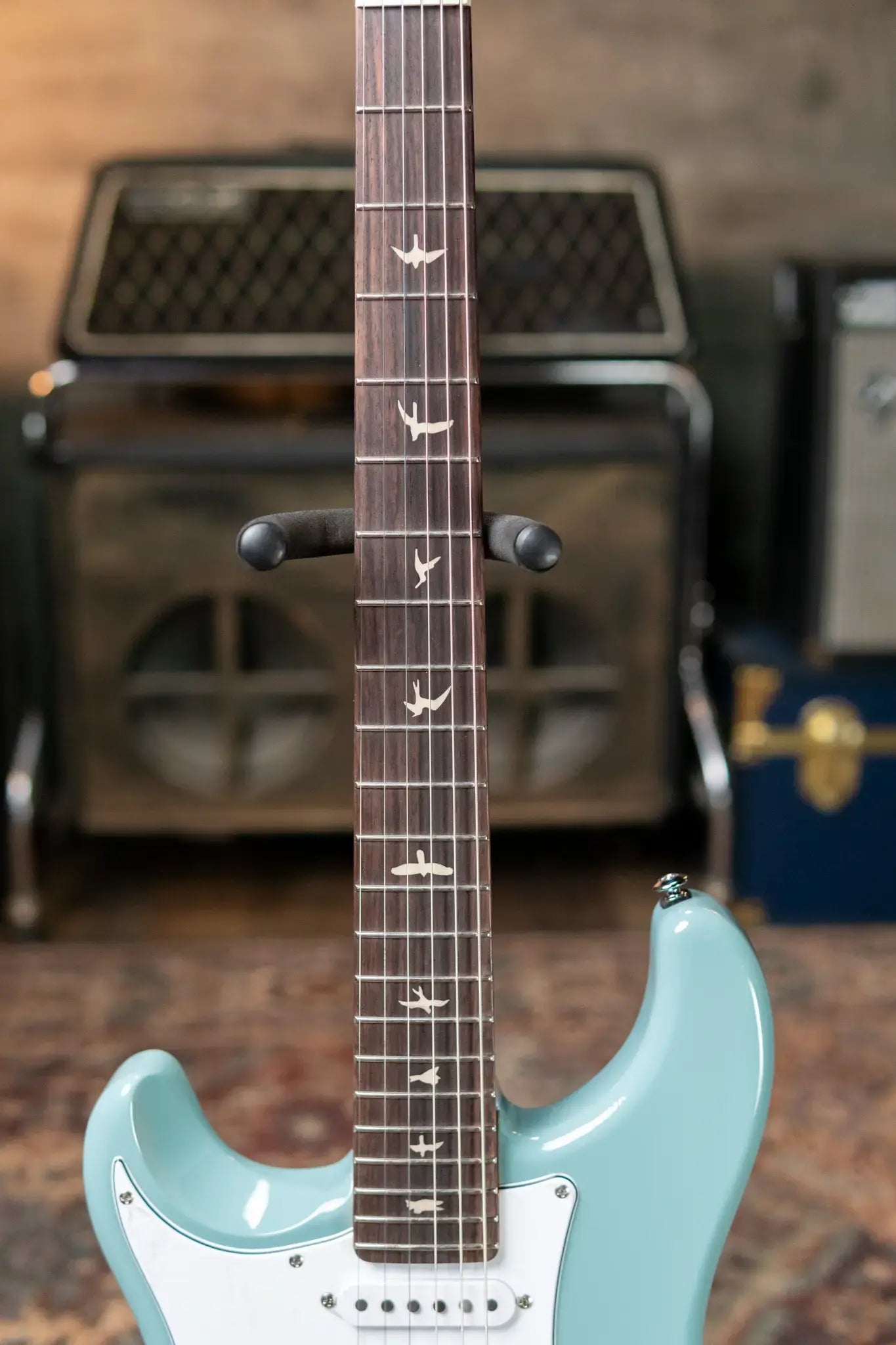 PRS SE Silver Sky Left-handed John Mayer Model Electric Guitar - Stone Blue with Gig Bag