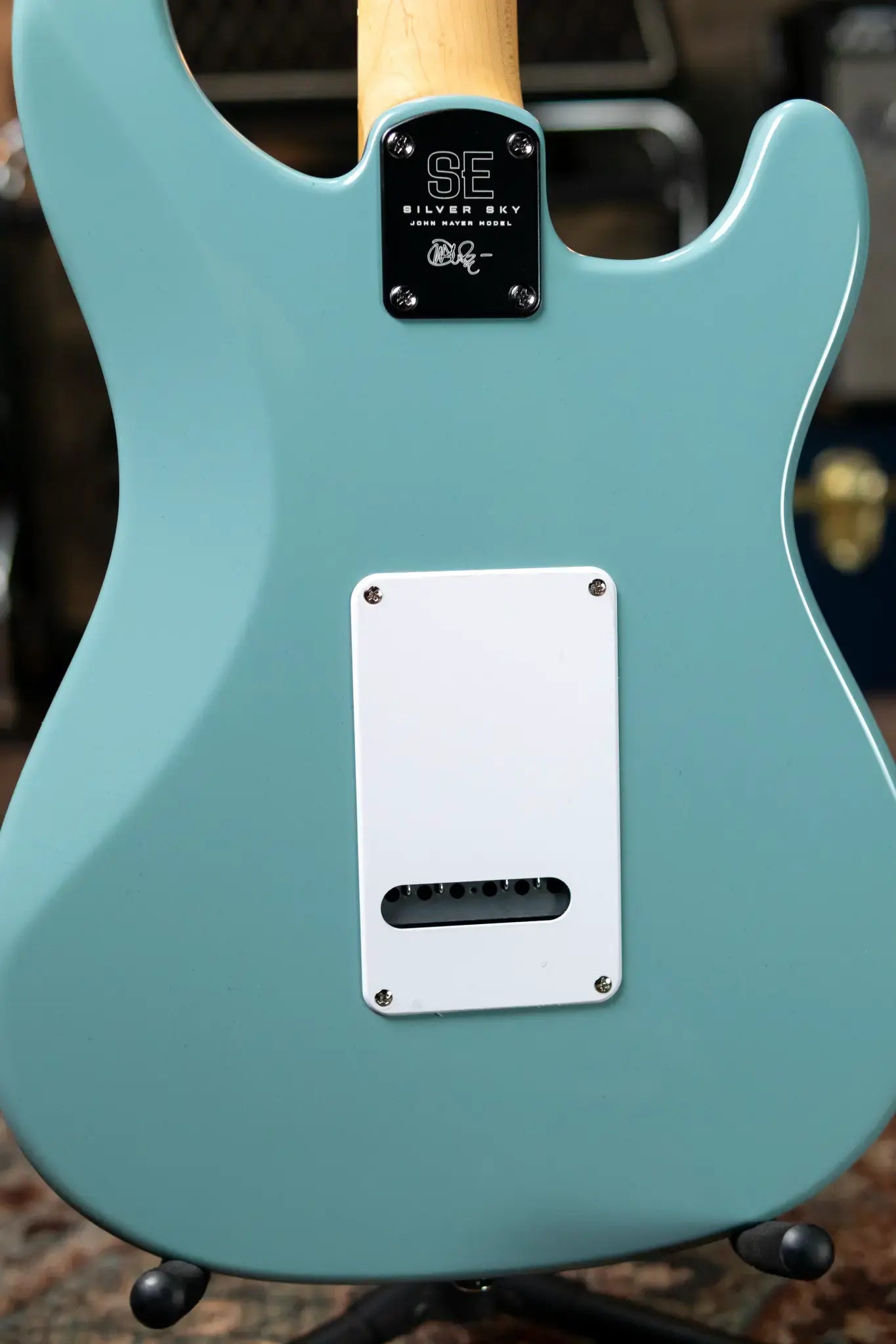 PRS SE Silver Sky Left-handed John Mayer Model Electric Guitar - Stone Blue with Gig Bag