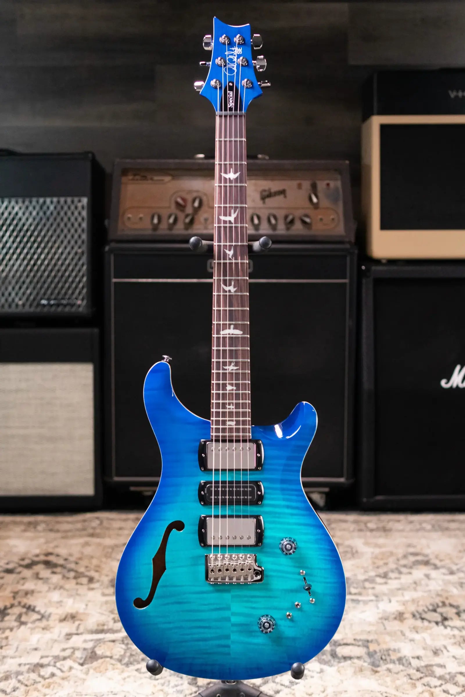 PRS SE Special Semi-hollow Electric Guitar - Lake Blue with Gig Bag
