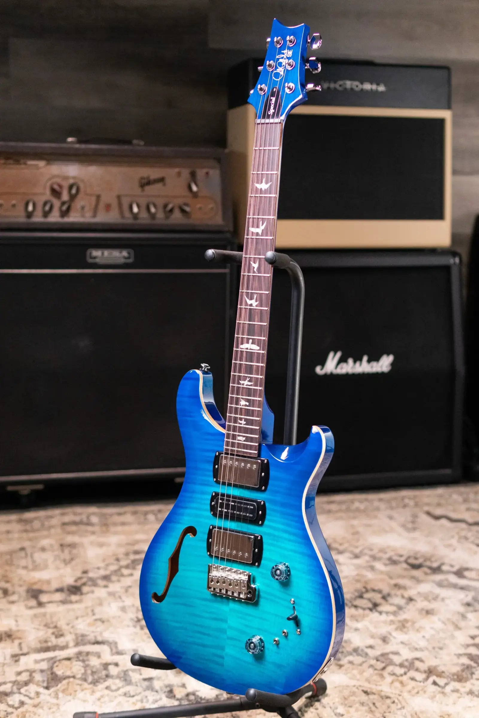 PRS SE Special Semi-hollow Electric Guitar - Lake Blue with Gig Bag