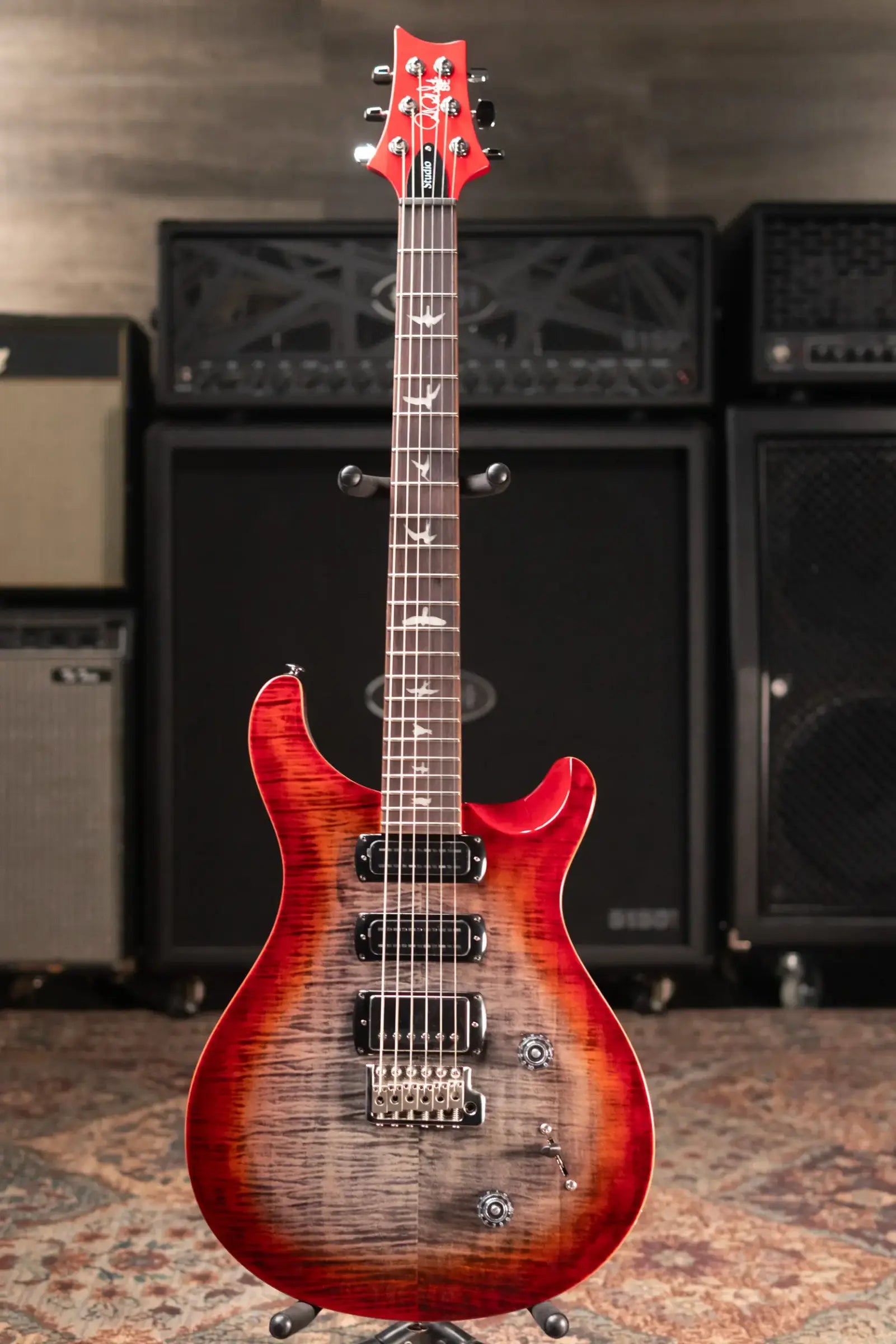 PRS SE Studio Electric Guitar - Charcoal Cherry Burst with Gig Bag