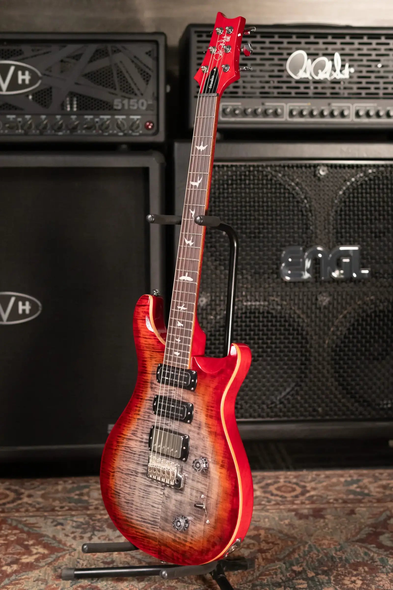 PRS SE Studio Electric Guitar - Charcoal Cherry Burst with Gig Bag