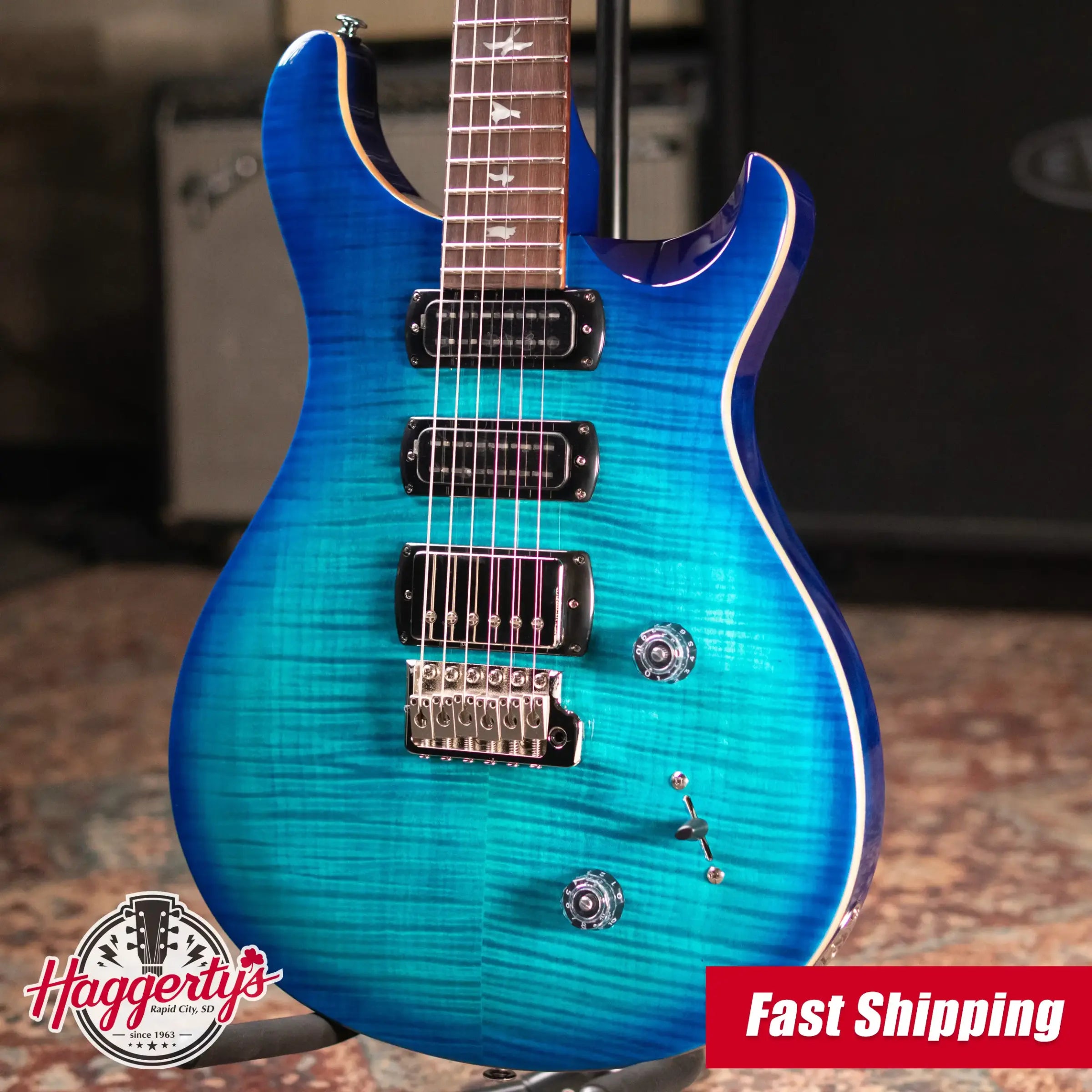 PRS SE Studio Electric Guitar - Lake Blue with Gig Bag