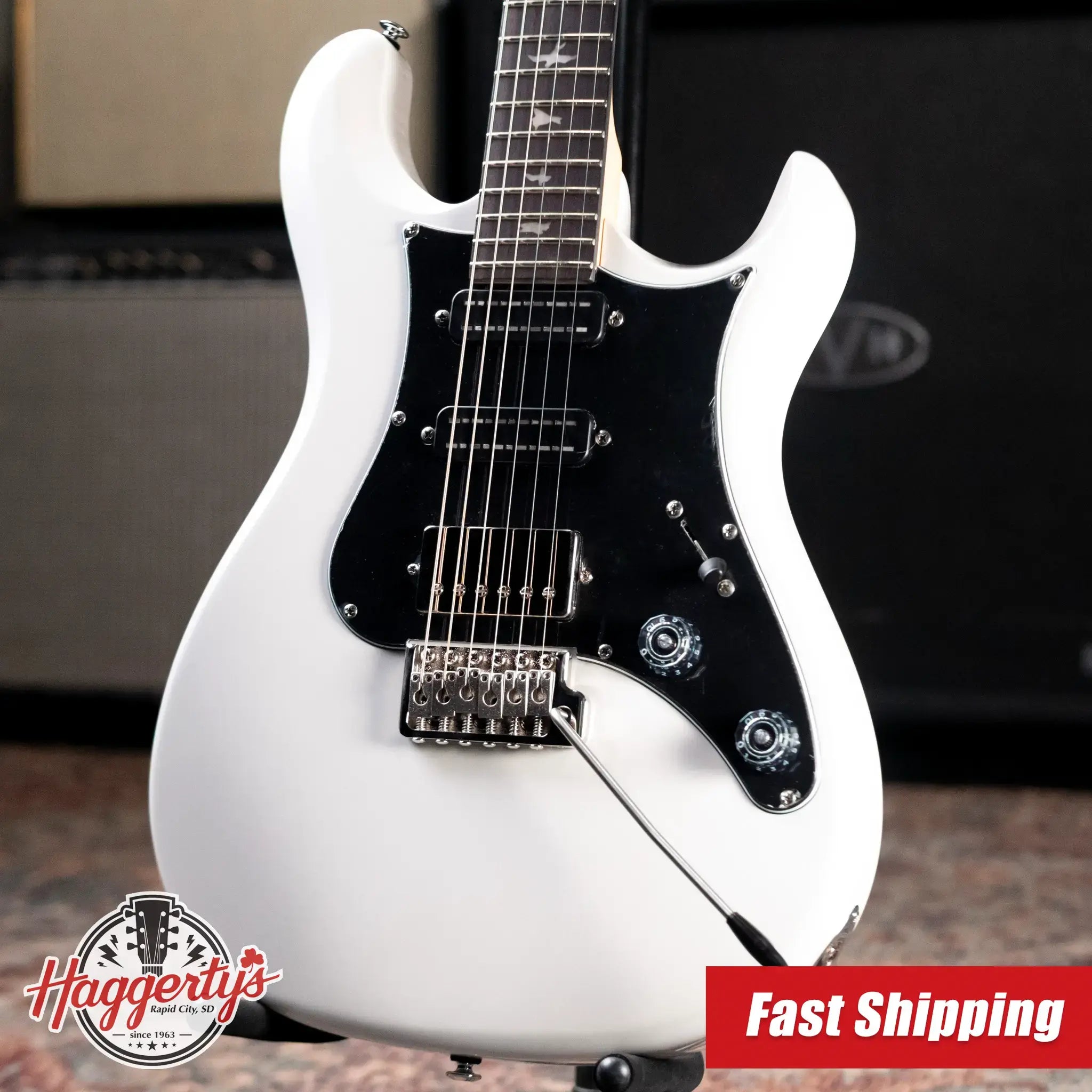 PRS SE Studio Standard Rosewood Electric Guitar - Pearl White with Gig Bag