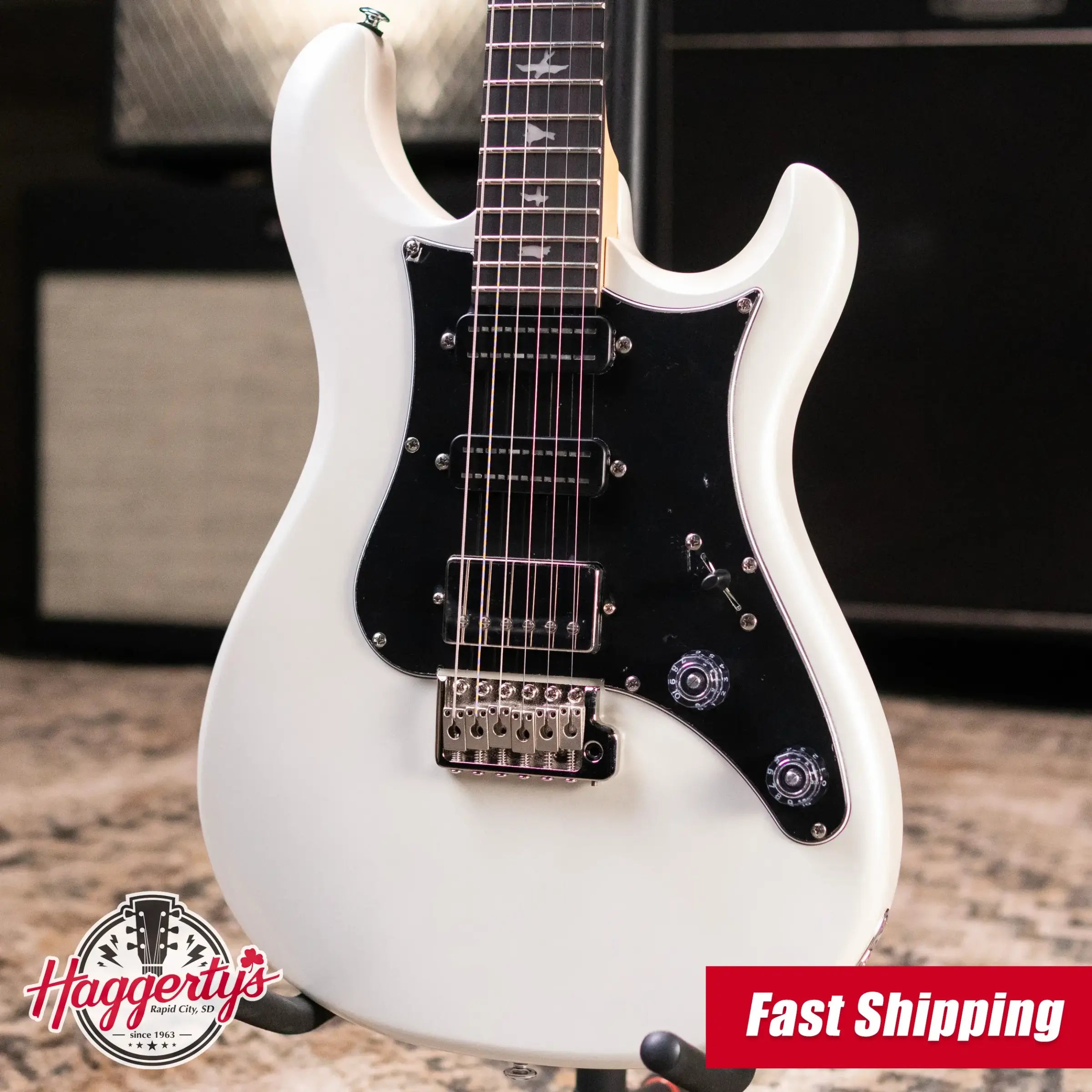 PRS SE Studio Standard Rosewood Electric Guitar - Pearl White with Gig Bag