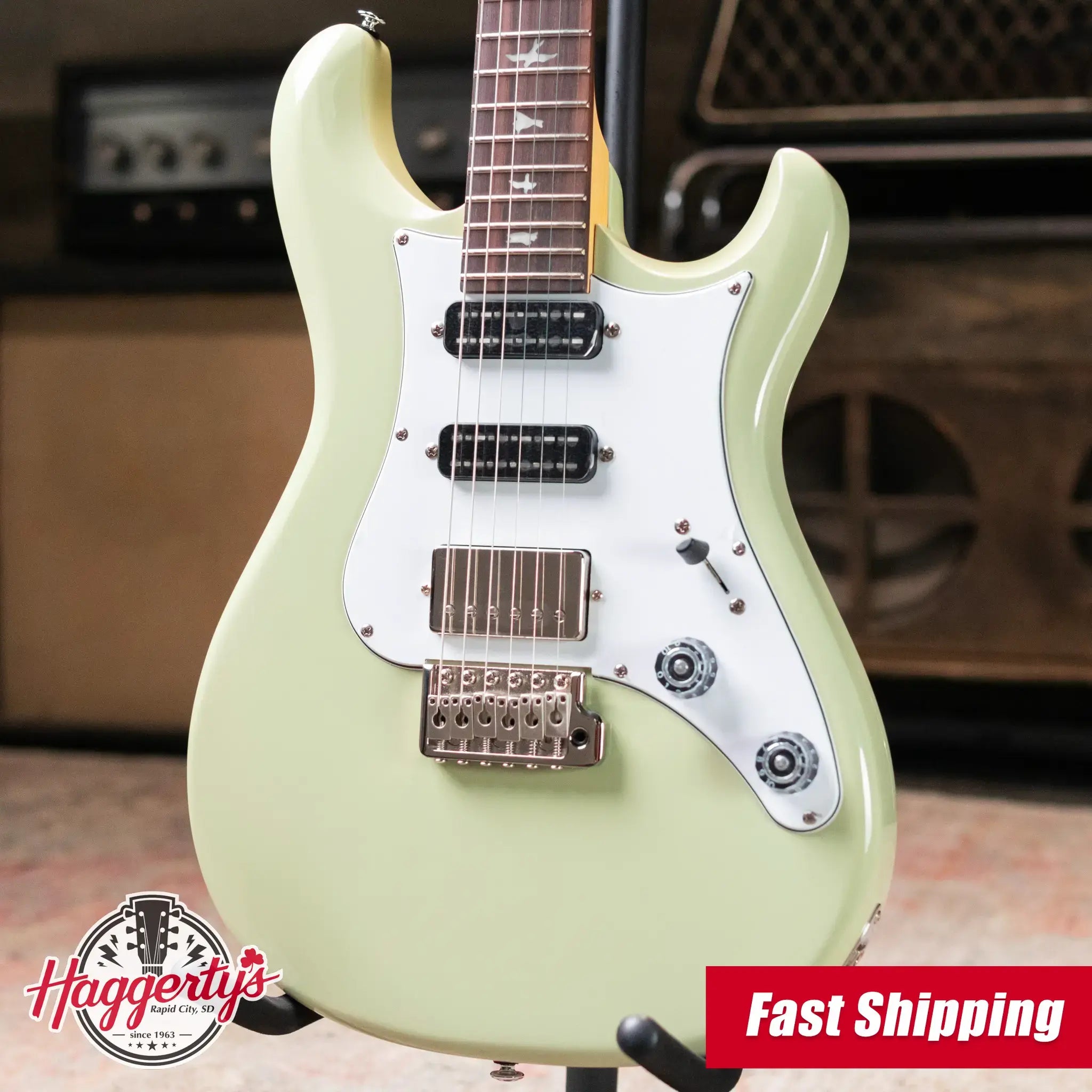 PRS SE Studio Standard Rosewood Electric Guitar - Sage Green with Gig Bag