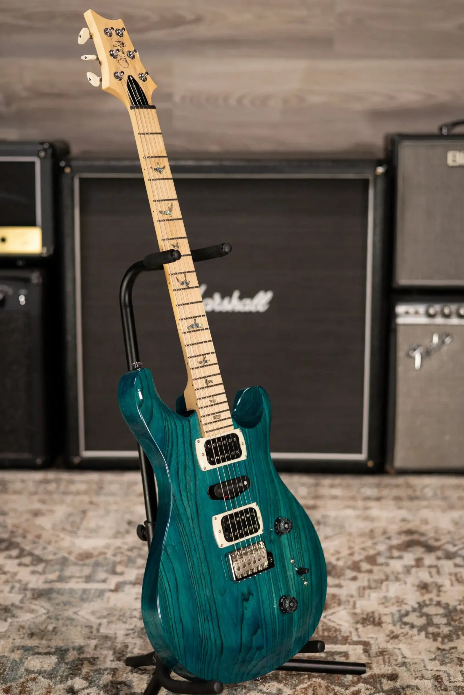 PRS SE Swamp Ash Special 22 Bolt-On Electric Guitar - Iri Blue with Gig Bag