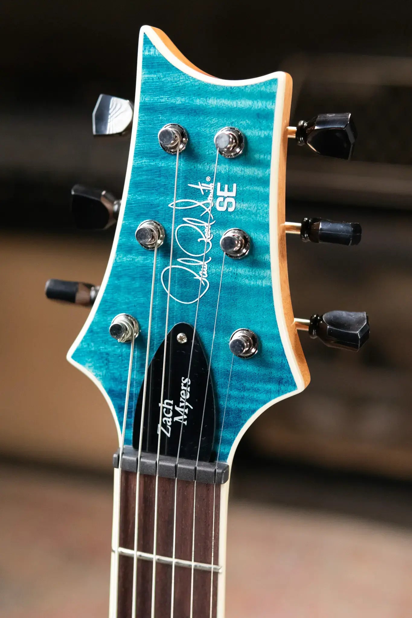 PRS SE Zach Myers Semi-Hollow Electric Guitar - Myers Blue with Gig Bag