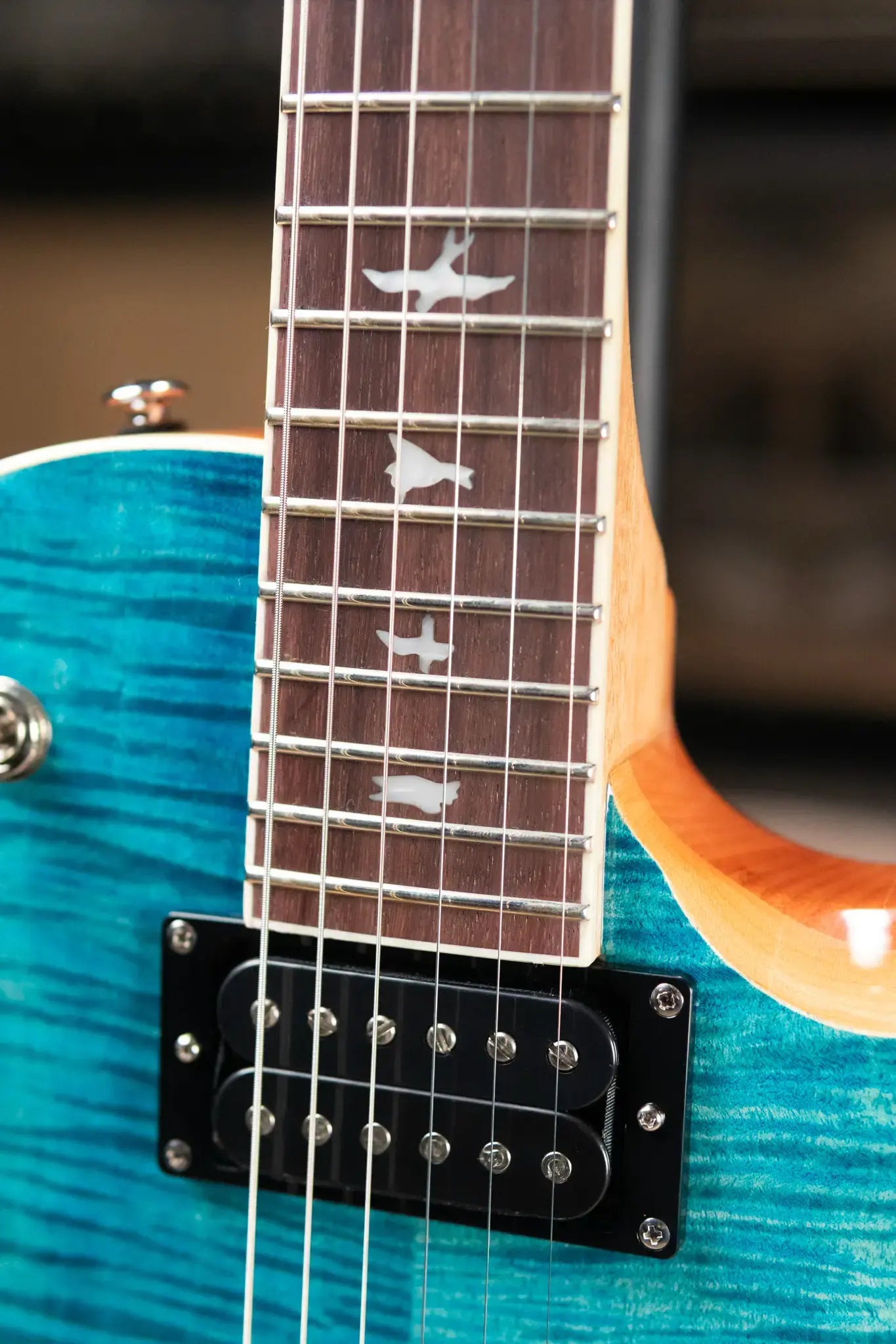PRS SE Zach Myers Semi-Hollow Electric Guitar - Myers Blue with Gig Bag