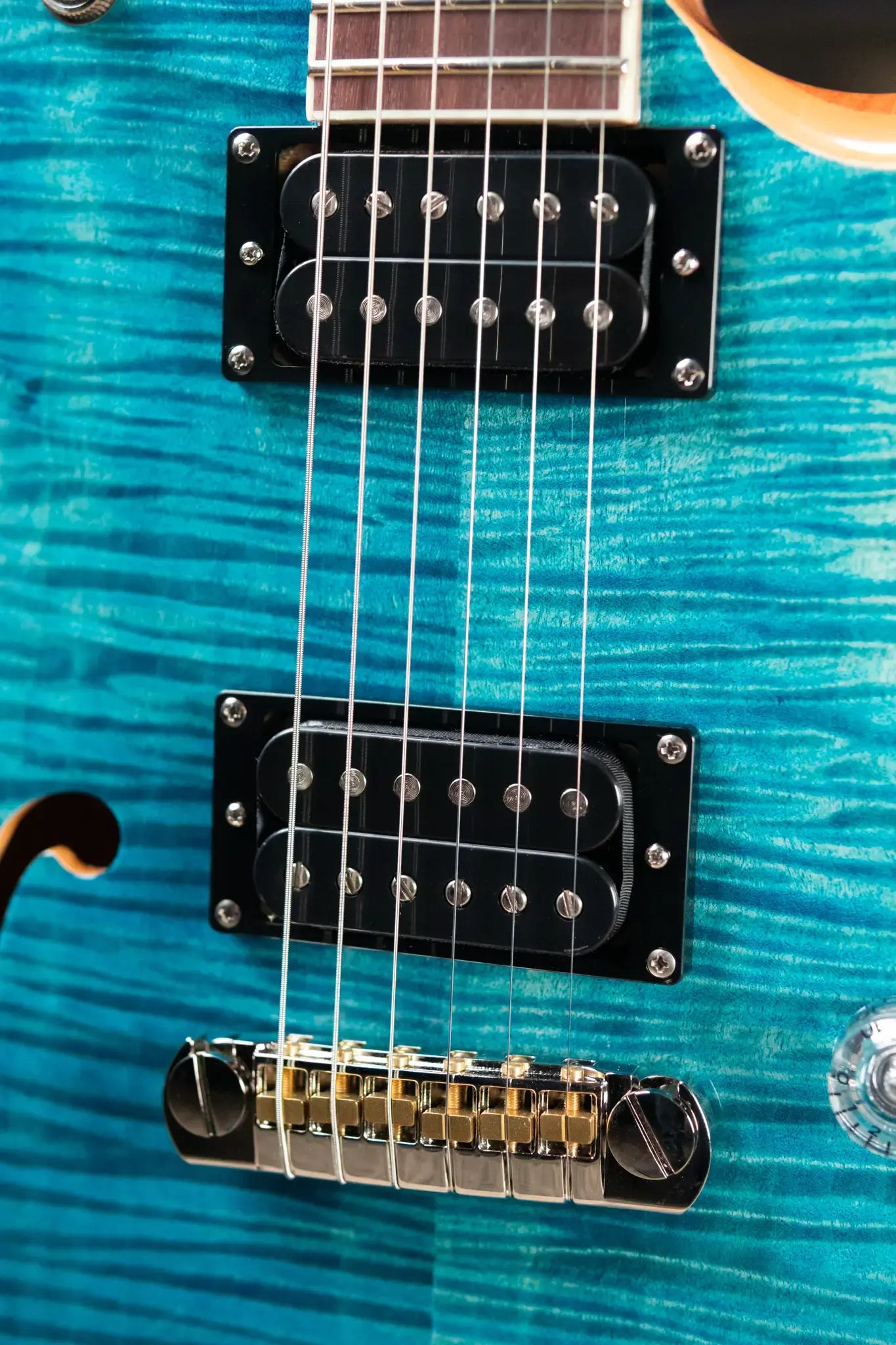 PRS SE Zach Myers Semi-Hollow Electric Guitar - Myers Blue with Gig Bag