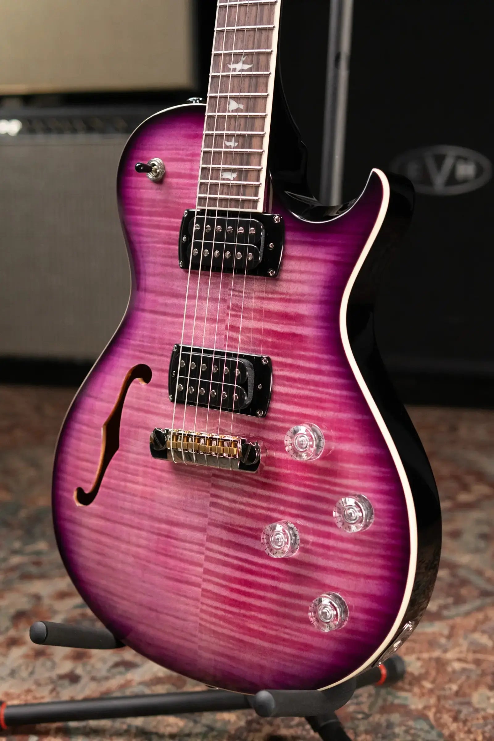 PRS SE Zach Myers Semi-Hollowbody Electric Guitar - Elder Berry Burst with Gig Bag