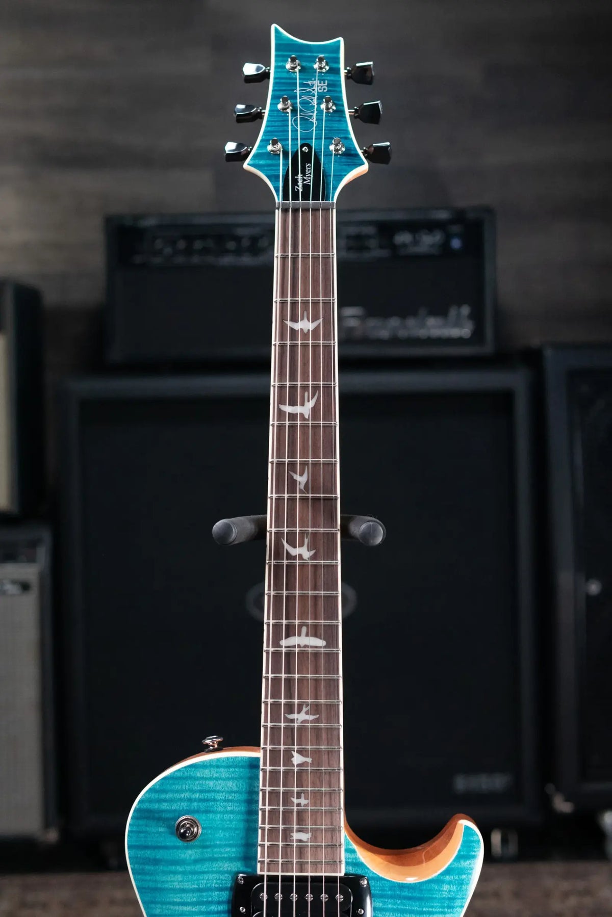 PRS SE Zach Myers Signature Electric Guitar - Myers Blue with Gig Bag