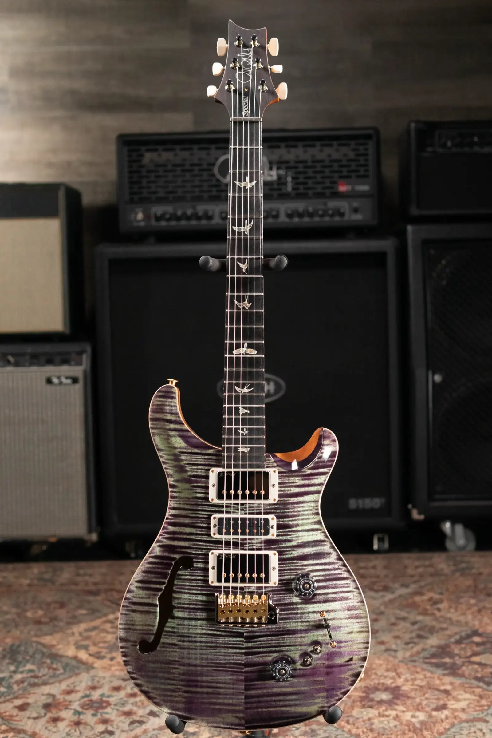 PRS Special Semi-Hollow 10-Top Electric Guitar - Aurora Borealis with Hardshell Case