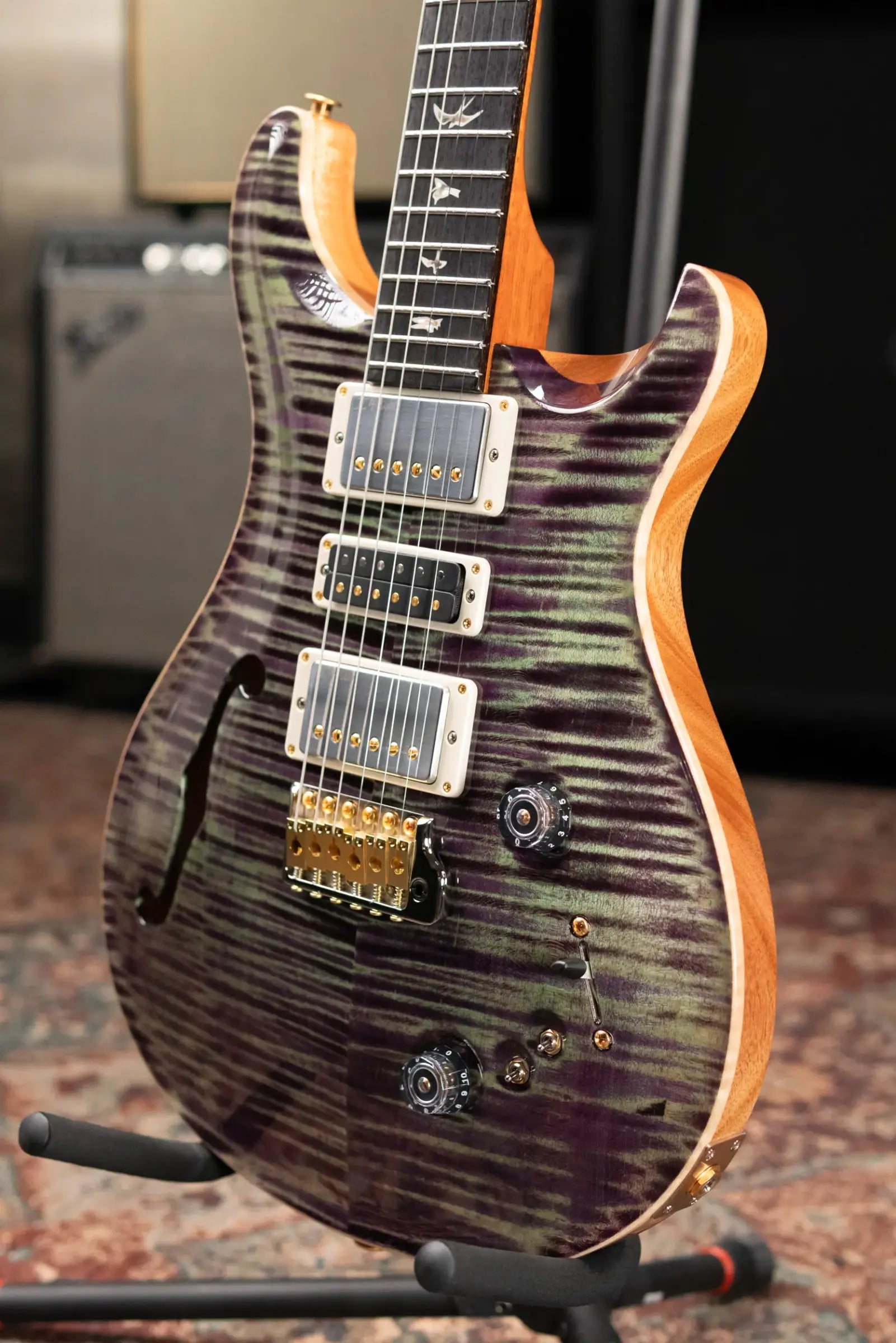 PRS Special Semi-Hollow 10-Top Electric Guitar - Aurora Borealis with Hardshell Case