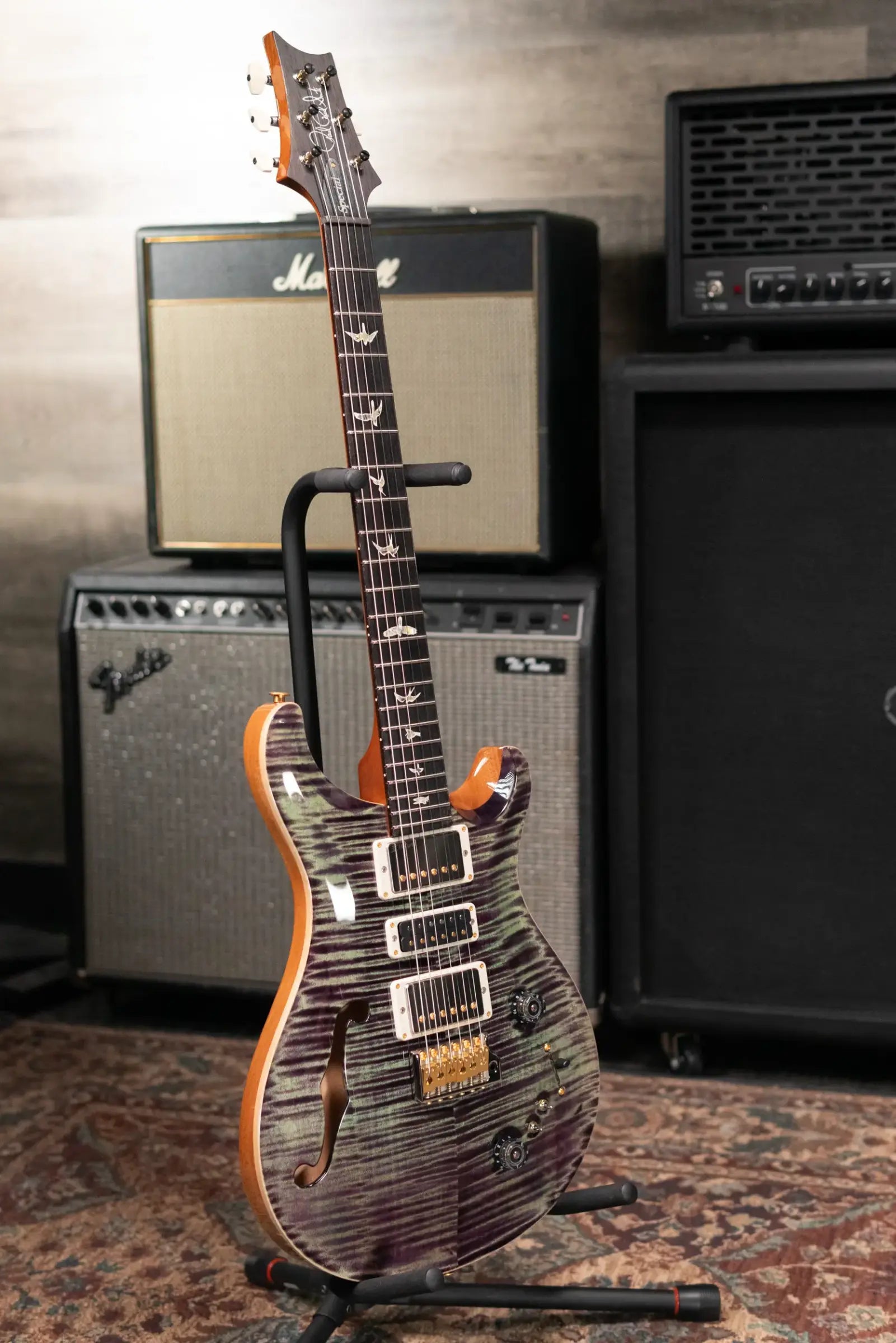 PRS Special Semi-Hollow 10-Top Electric Guitar - Aurora Borealis with Hardshell Case