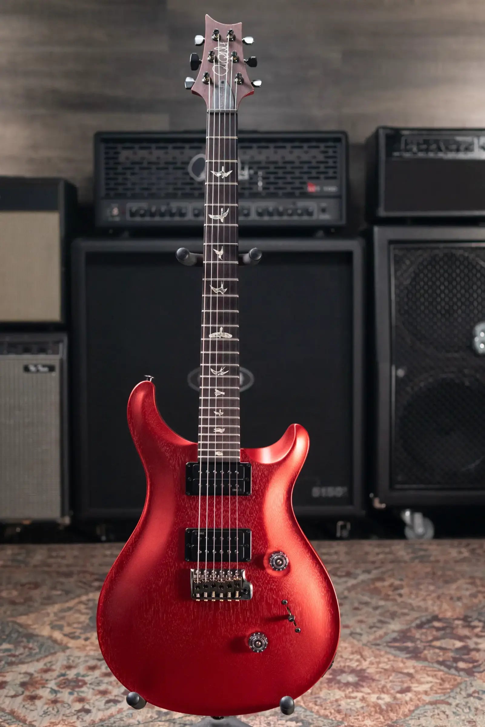 PRS Standard 24 Satin Electric Guitar - Red Apple Metallic with Hardshell Case - Used