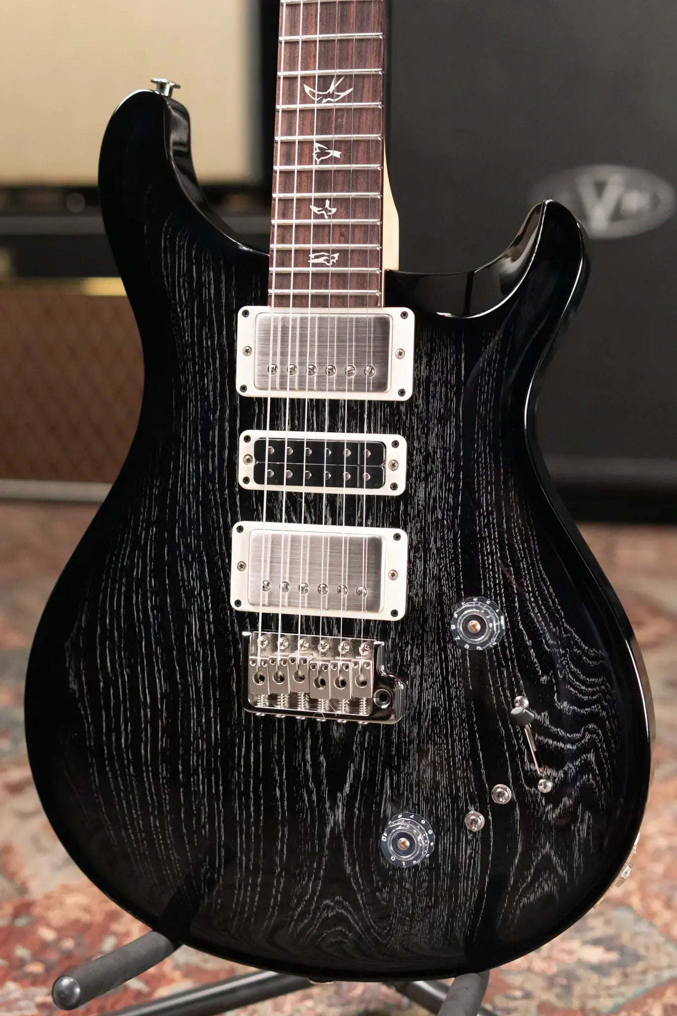 PRS Swamp Ash Special Guitar, Rosewood Fretboard - Black Doghair Smokeburst with Gig Bag