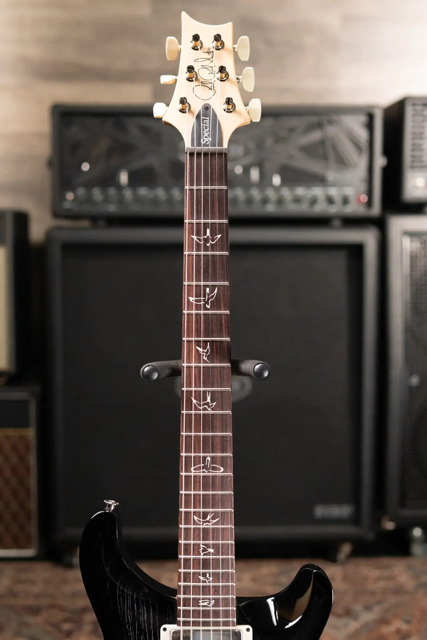 PRS Swamp Ash Special Guitar, Rosewood Fretboard - Black Doghair Smokeburst with Gig Bag