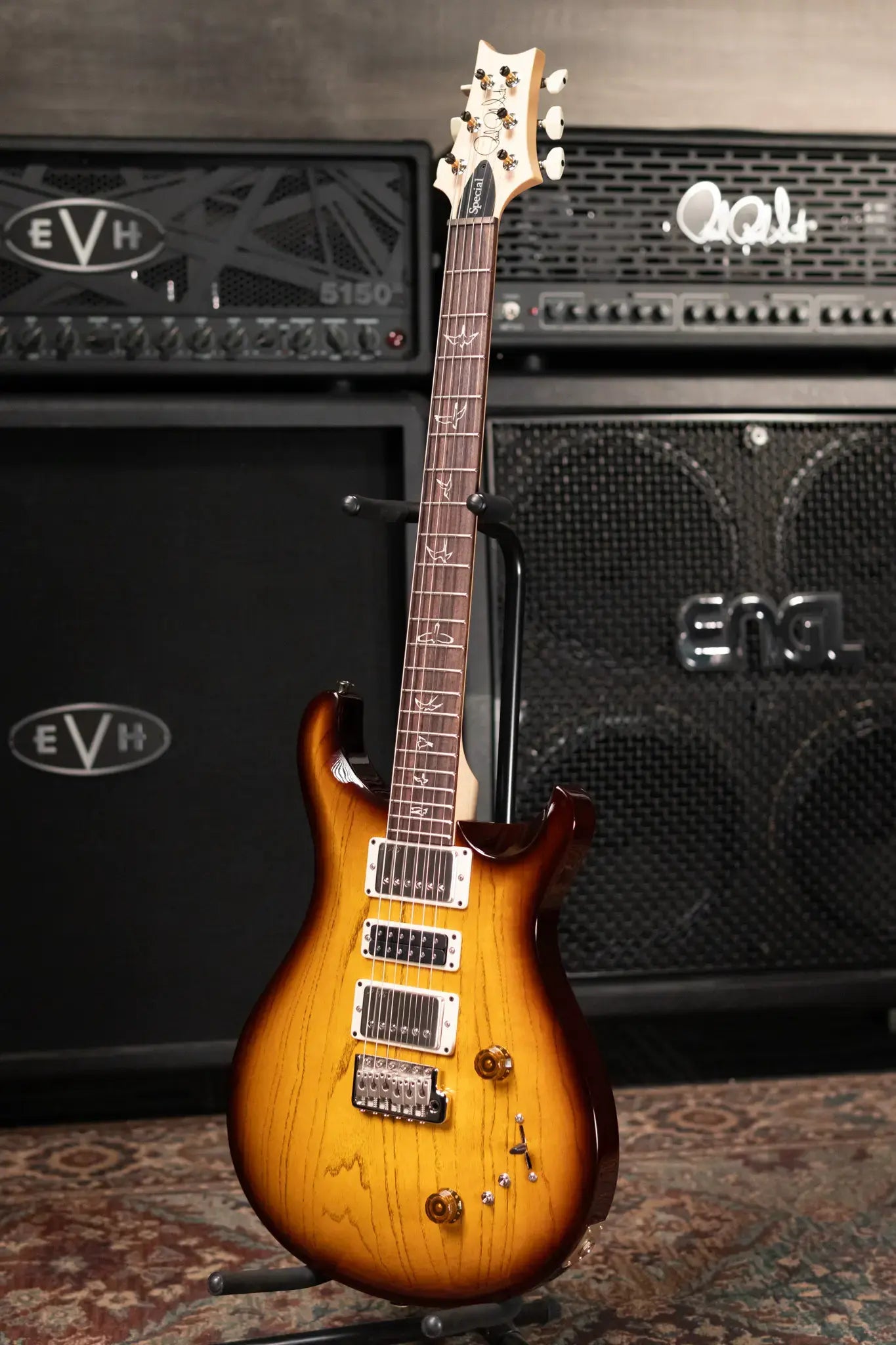 PRS Swamp Ash Special Guitar, Rosewood Fretboard - McCarty Tobacco Sunburst with Gig Bag