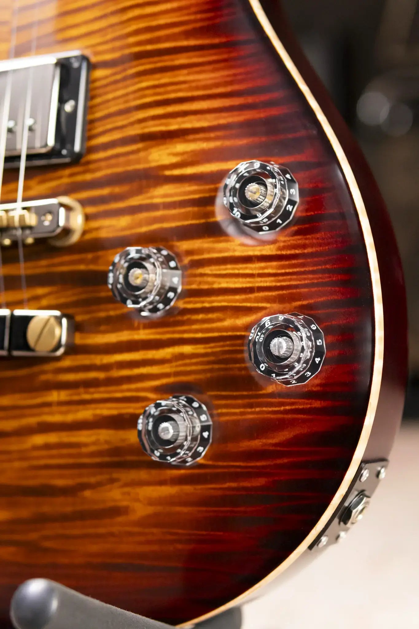 PRS Wood Library McCarty 594 Electric Guitar Satin Black Gold Burst with Hardshell Case - Used