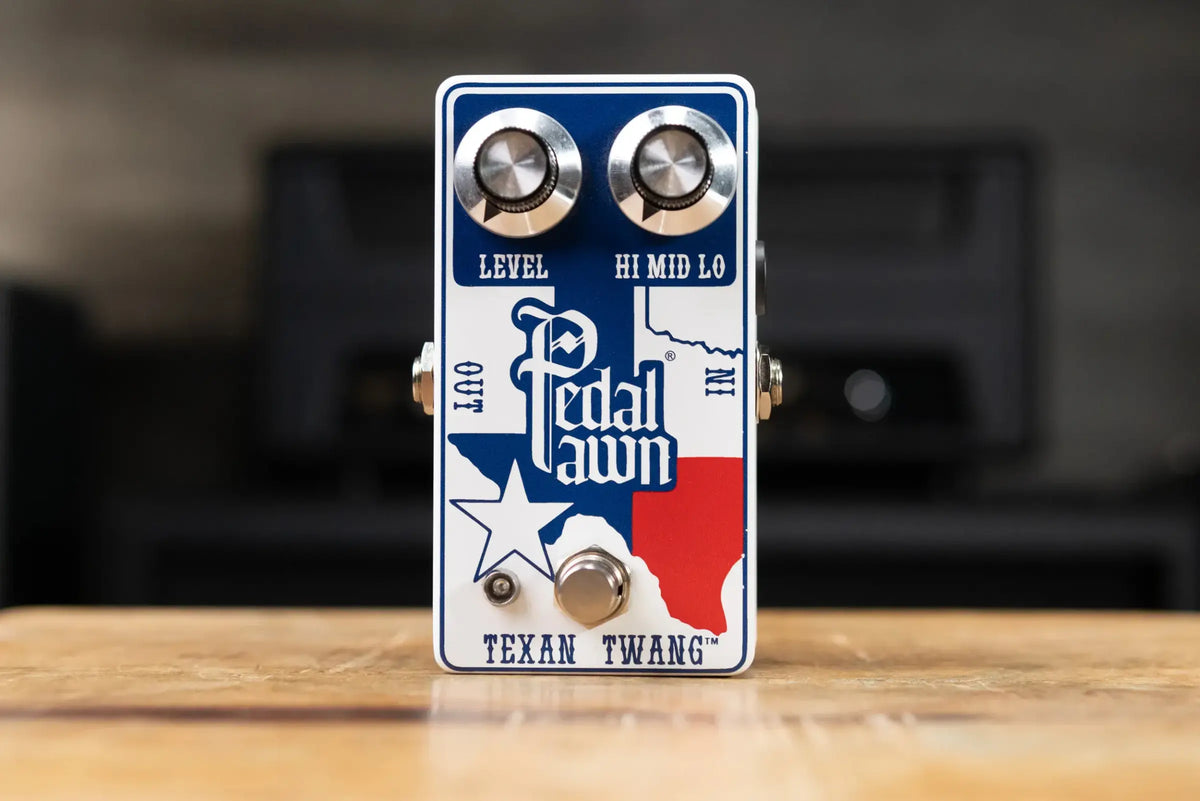 Pedal Pawn Texan Twang White Overdrive/Boost Effect Pedal - Used