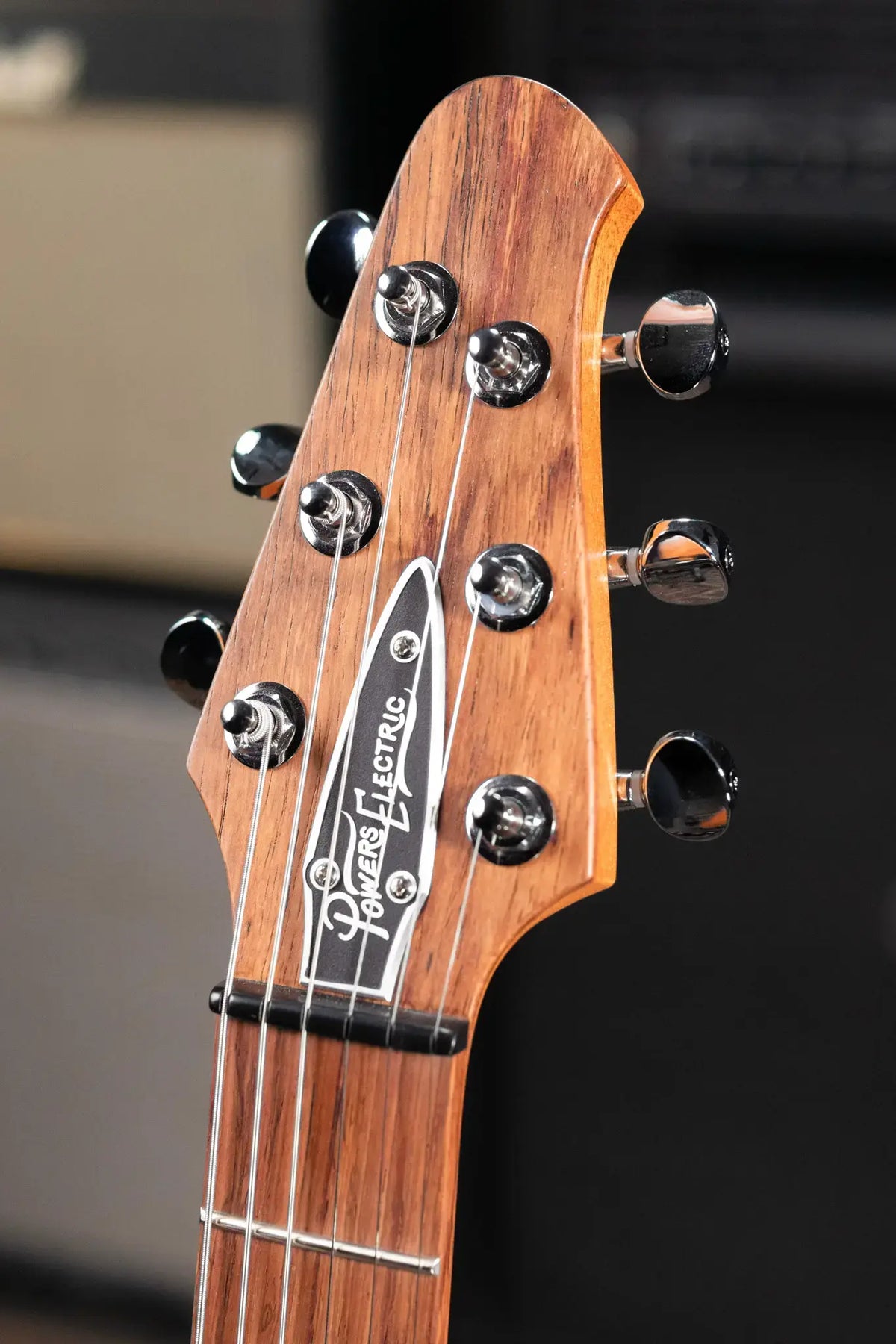 Powers Electric A-Type FF42 Hollow Body Electric Guitar - Casablanca Beige/Black Metallic with Gig Bag