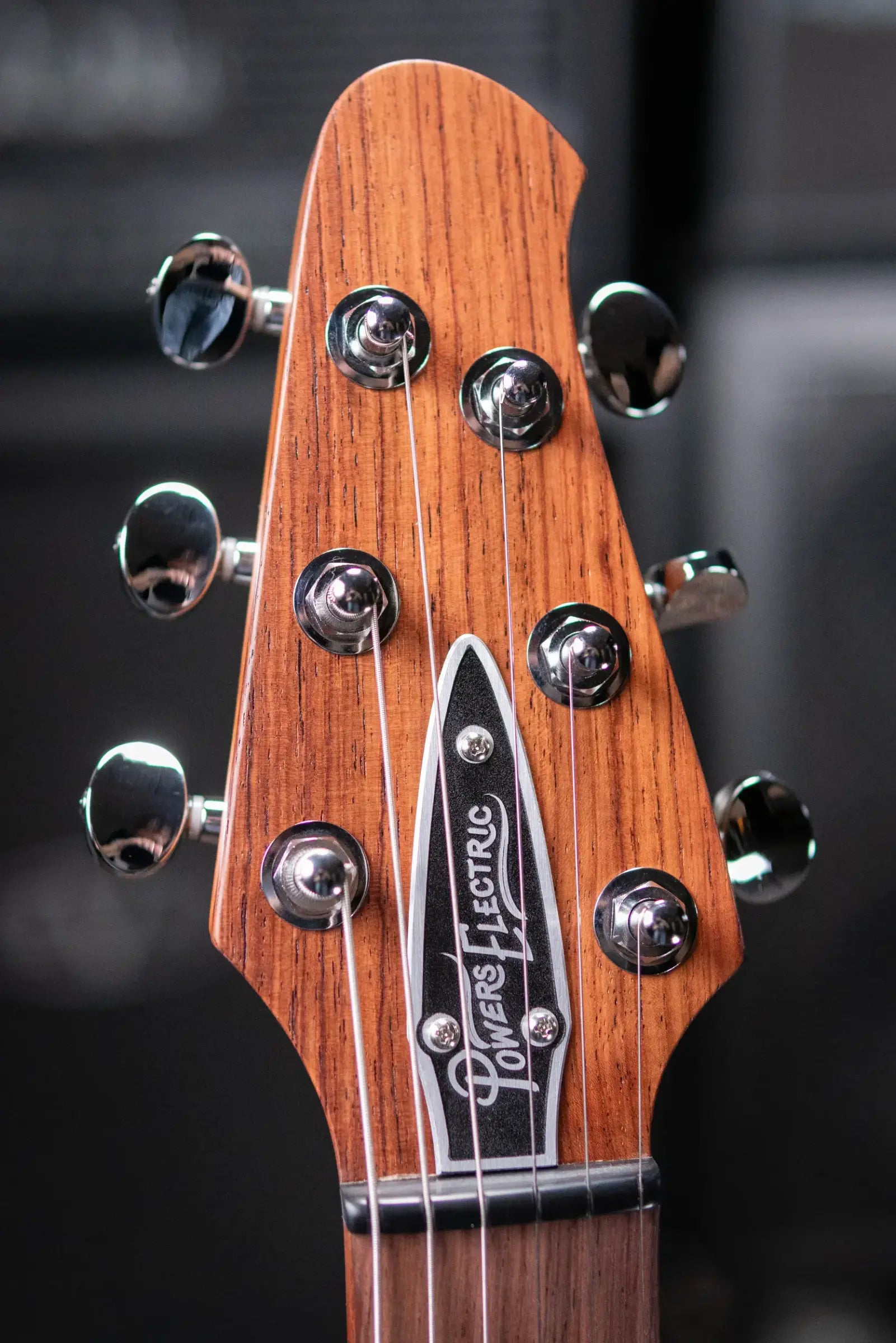 Powers Electric A-Type FF42 Hollow Body Electric Guitar - Twillight Blue with Gig Bag