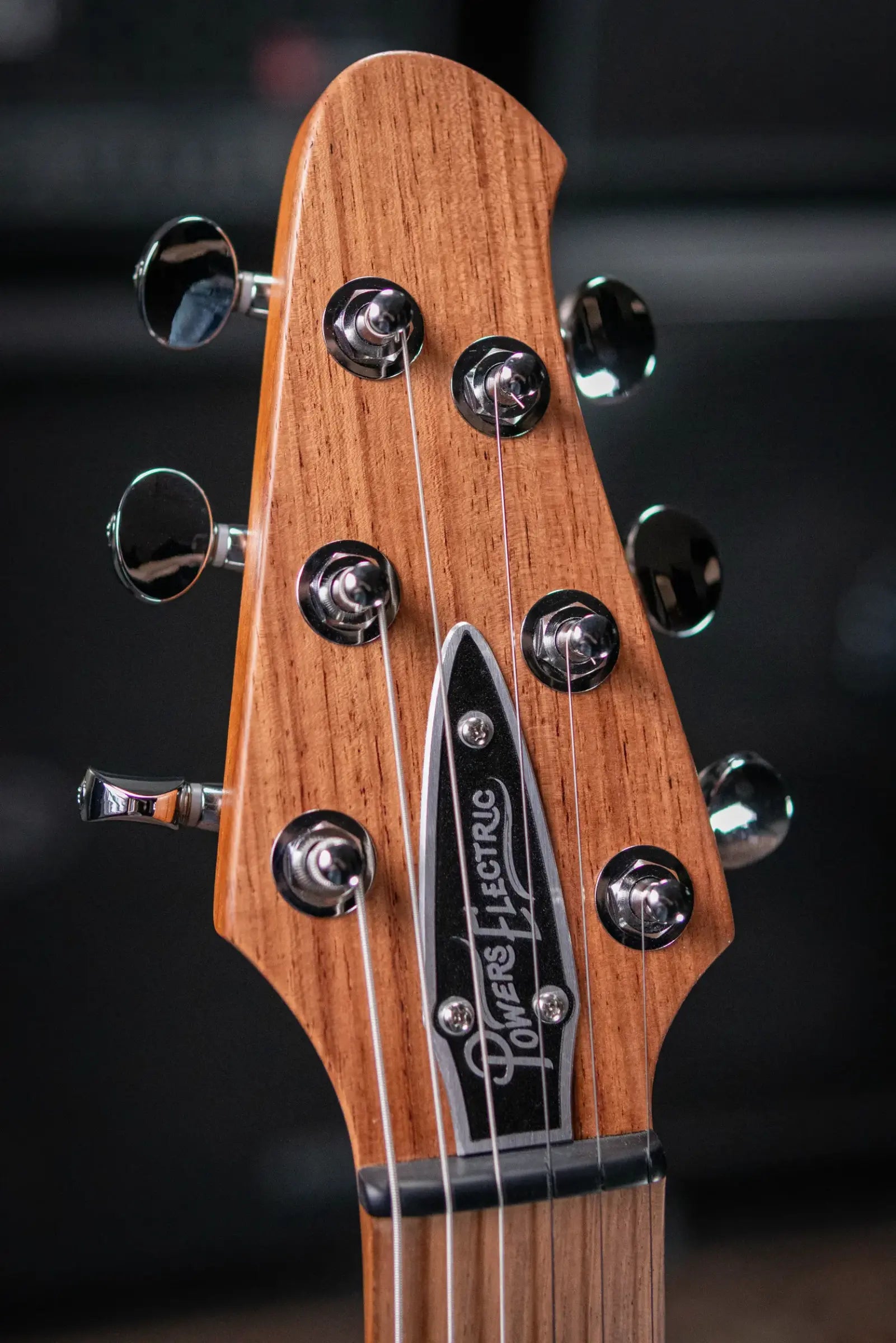 Powers Electric A-Type PF42 Hollow Body Electric Guitar - Crystal Red Metallic with Gig Bag