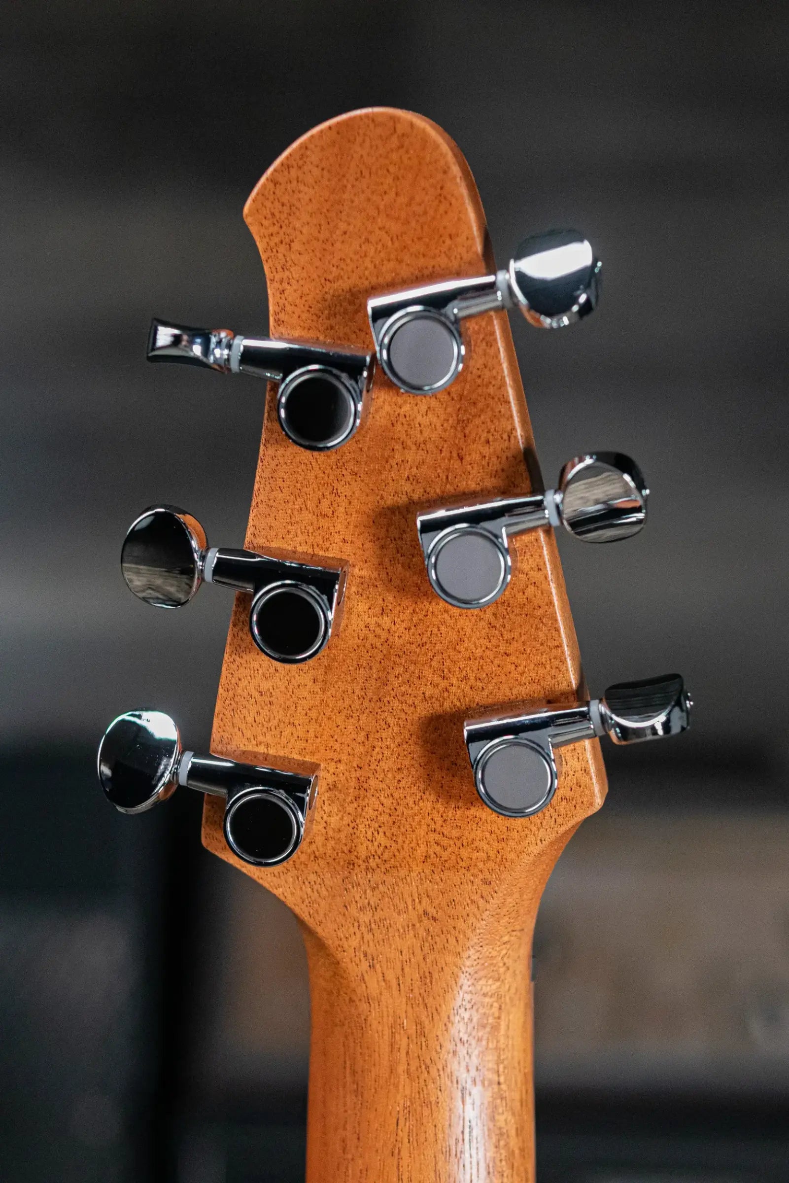 Powers Electric A-Type PF42 Hollow Body Electric Guitar - Liquid Metal Chrome Blue with Gig Bag