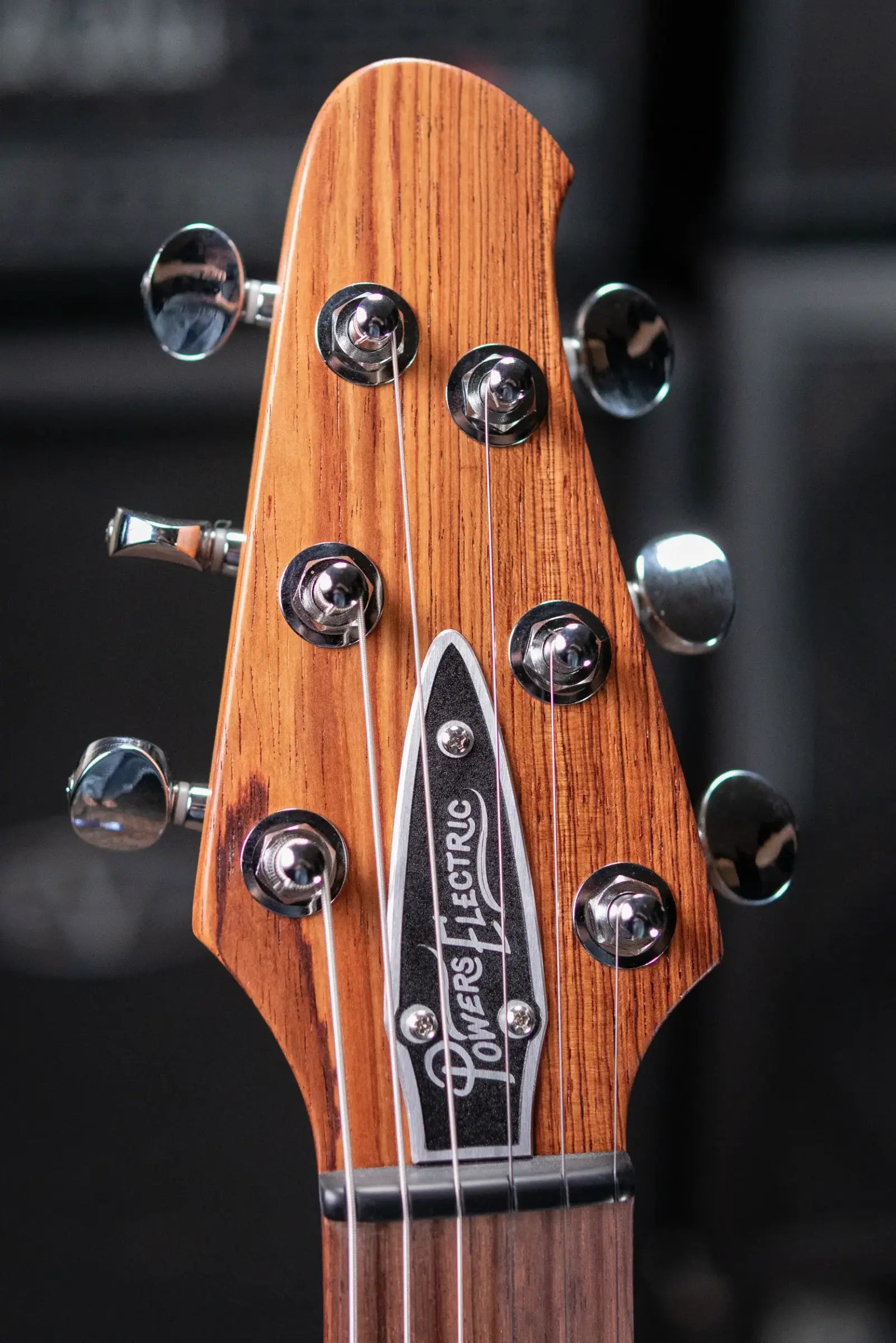 Powers Electric A-Type PF42 Hollow Body Electric Guitar - Yachting Blue Metallic with Gig Bag