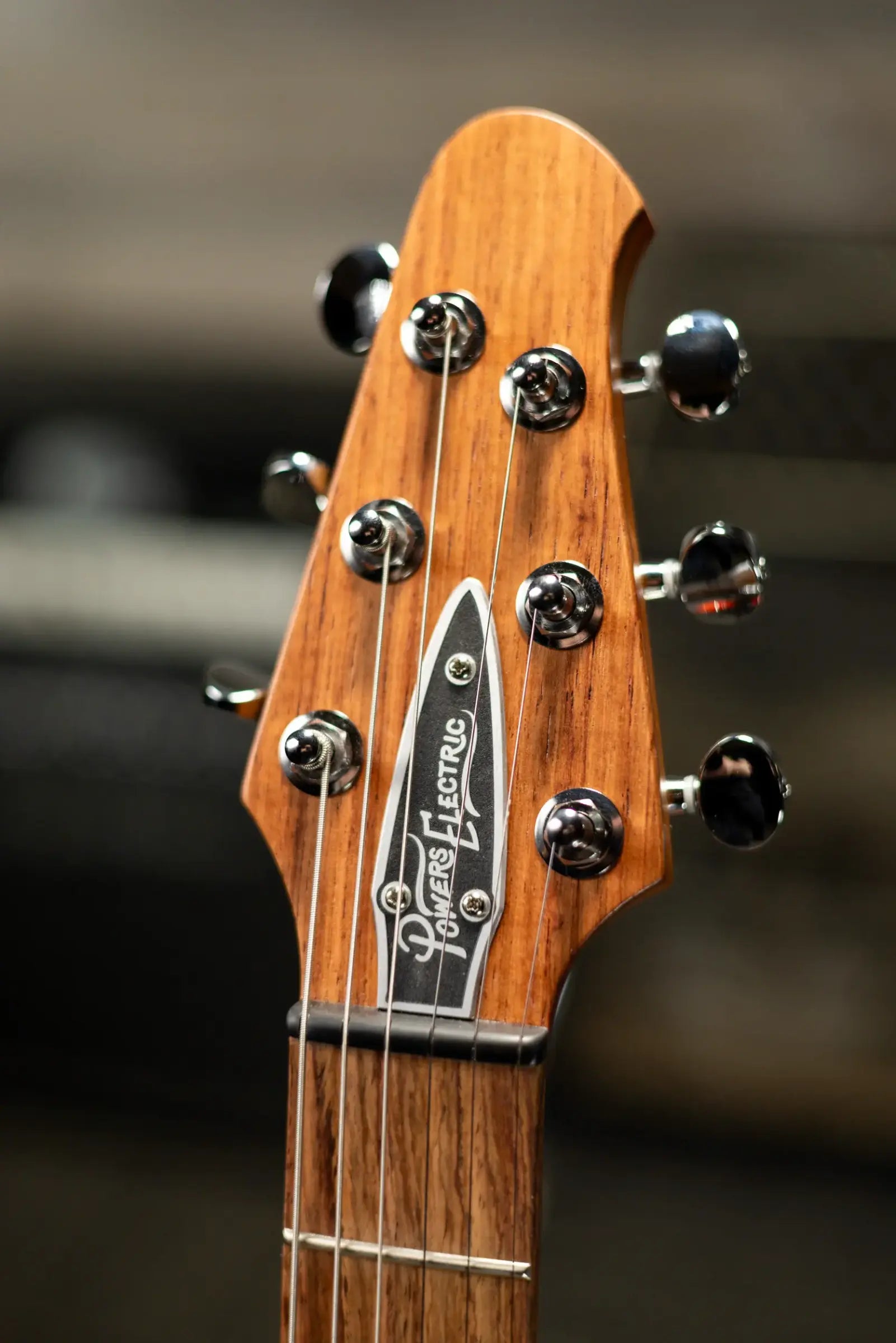 Powers Electric A-Type PF42 Hollow Body Guitar - Continental Orange with Gig Bag