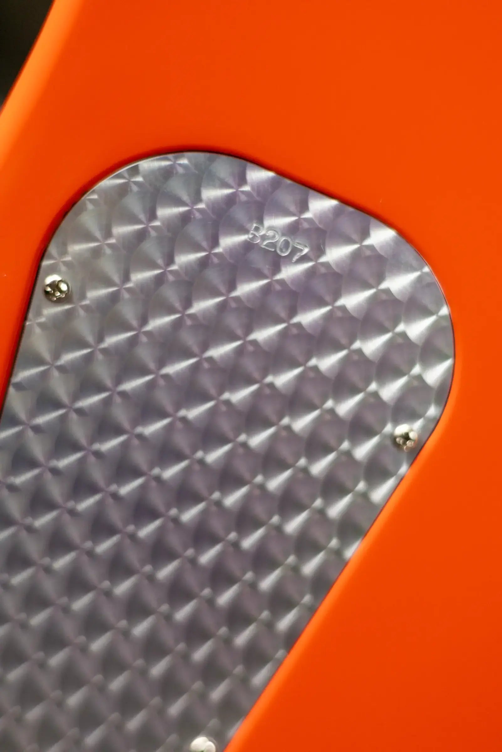 Powers Electric A-Type PF42 Hollow Body Guitar - Continental Orange with Gig Bag