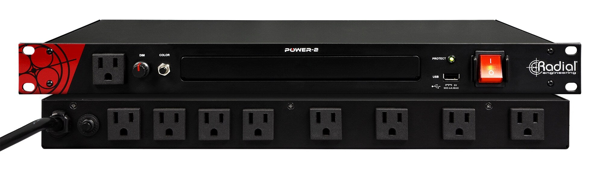 Radial Engineering Power-2 19" Rack Mount Power Conditioner/Surge Surpressor, LED Lighting