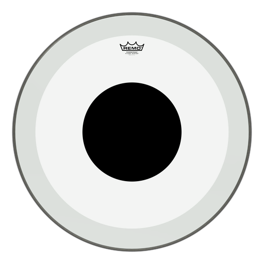 Remo P3132410 Powerstroke 3 Black Dot BD Head Clear 24"