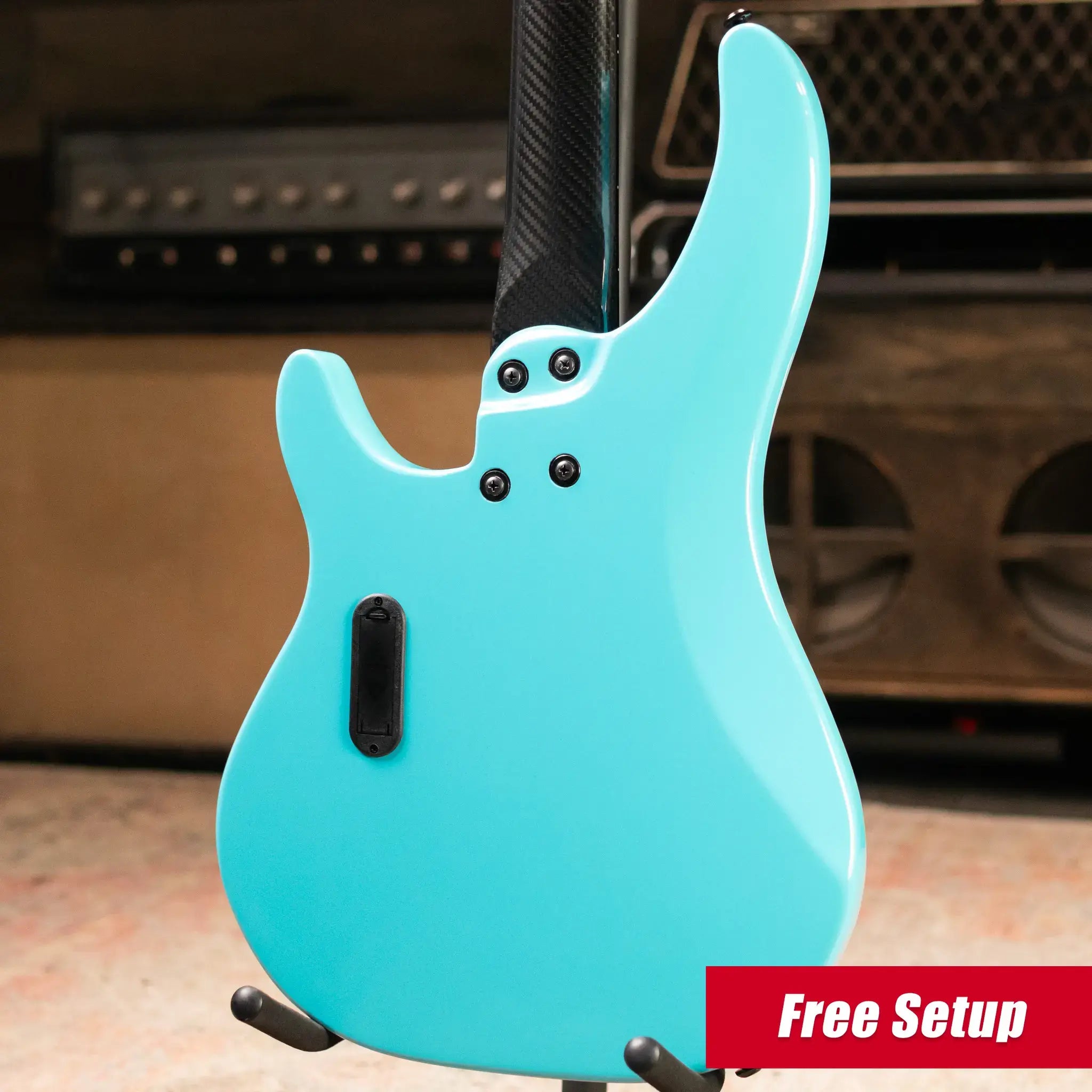 KLOS Apollo IV Electric Bass - Paulownia Aqua with Gig Bag