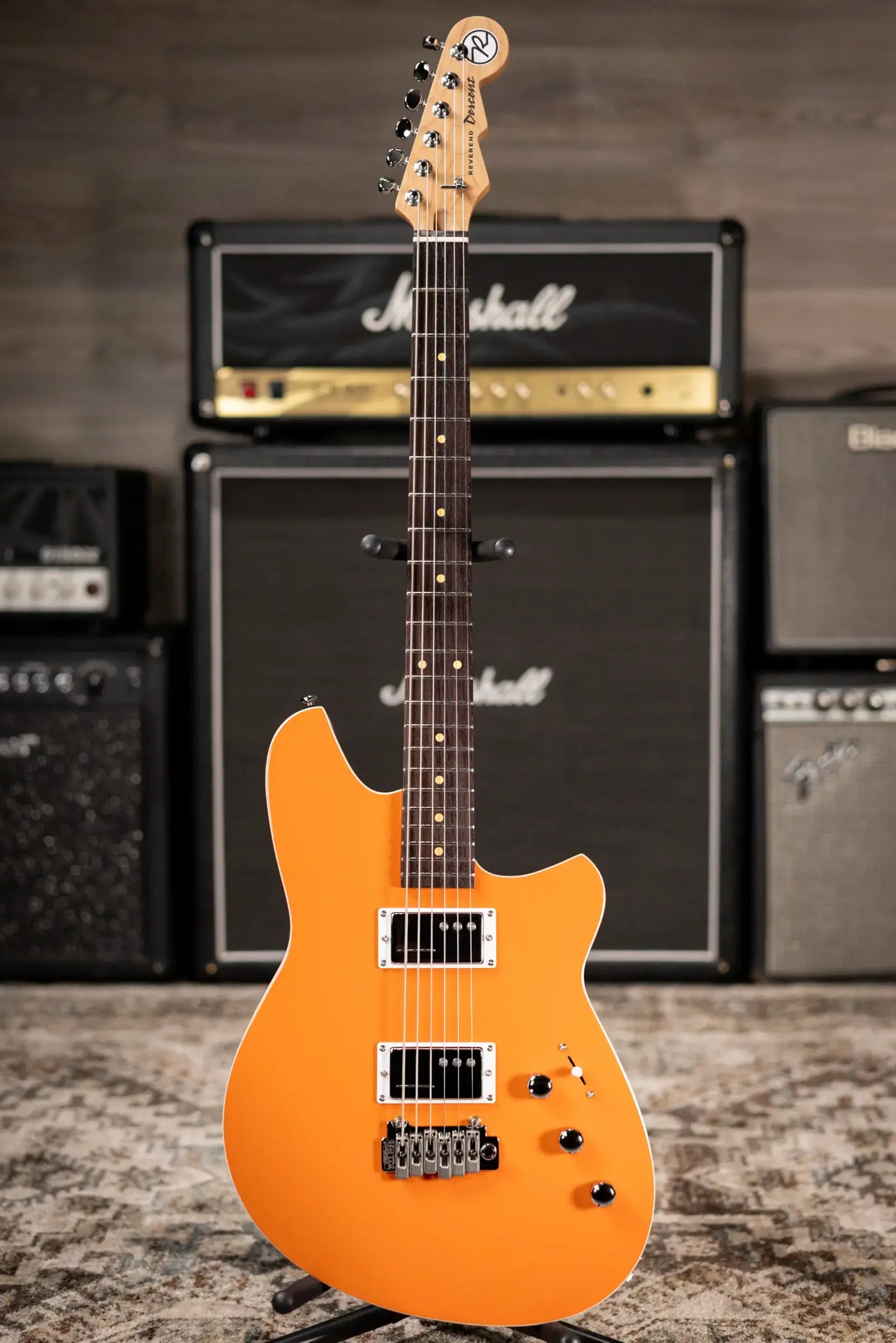 Reverend Descent Wilkinson Baritone Electric Guitar - Baked Orange