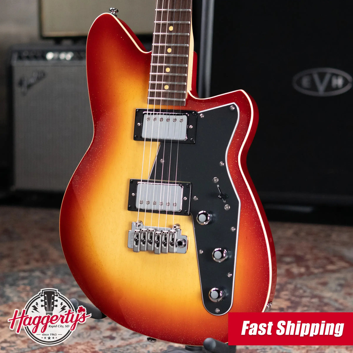 Reverend Jetstream HB Electric Guitar - Fireburst Sparkle