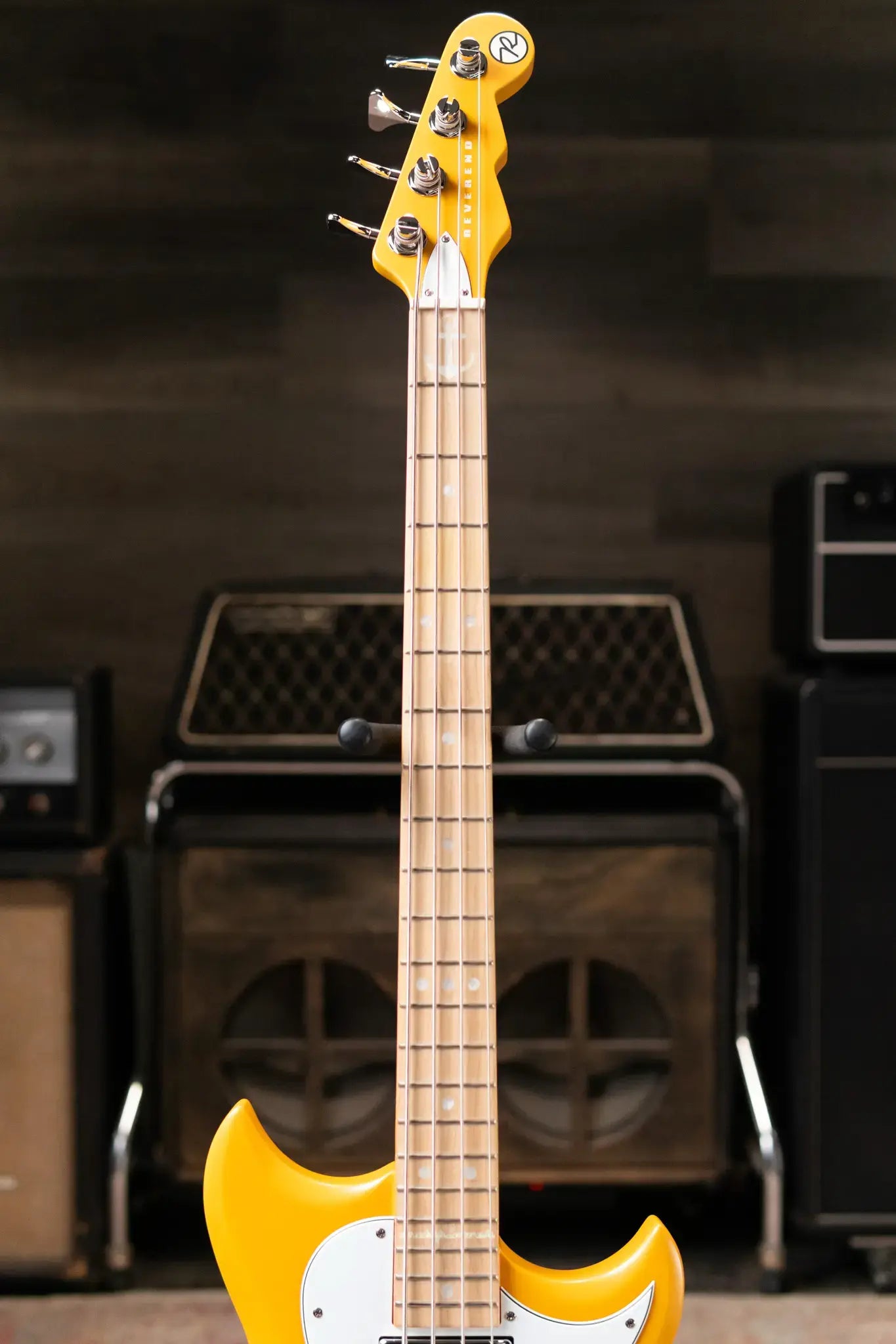 Reverend Mike Watt Wattplower MKII Bass Guitar - Watt Yellow