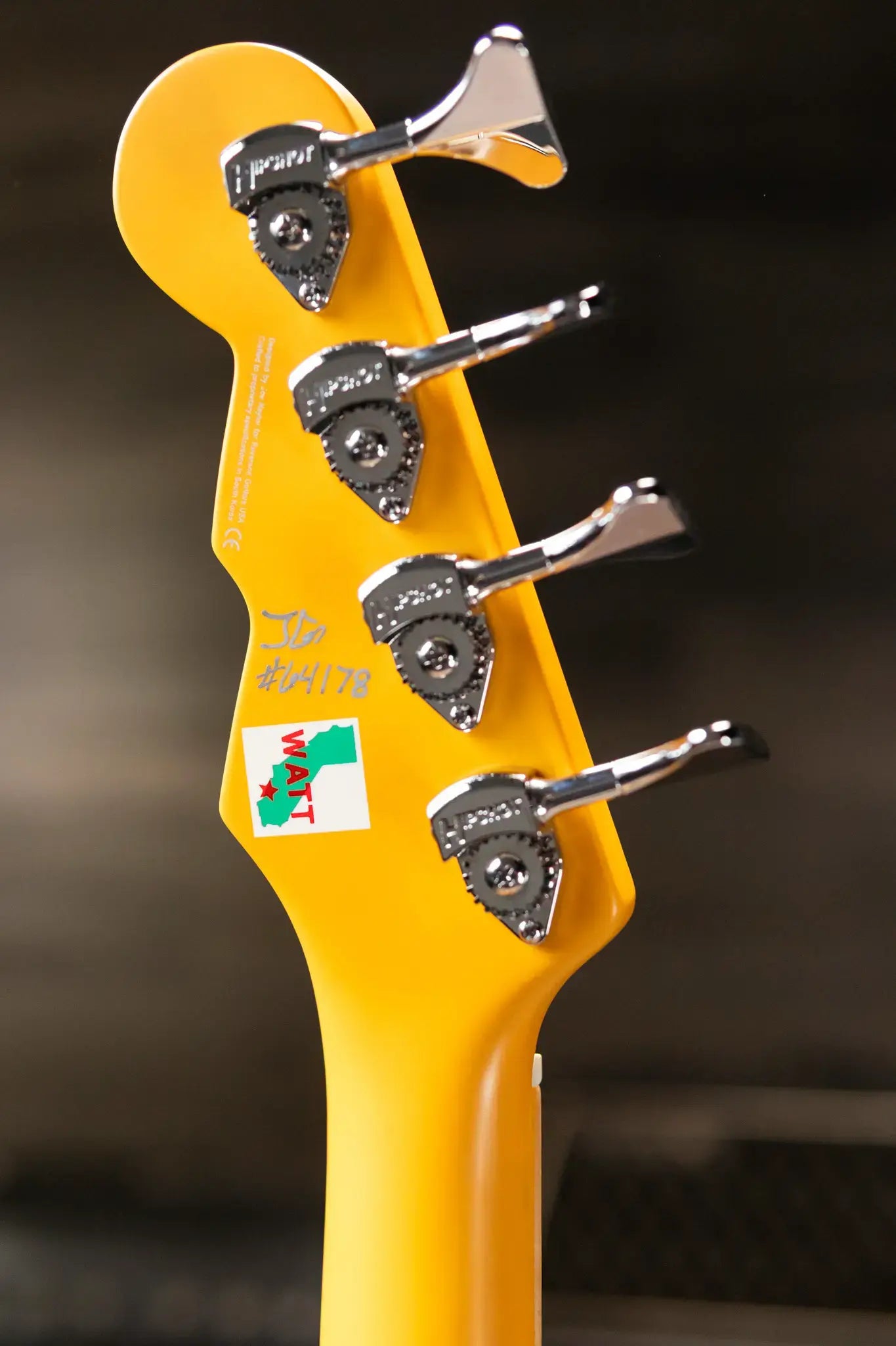 Reverend Mike Watt Wattplower MKII Bass Guitar - Watt Yellow