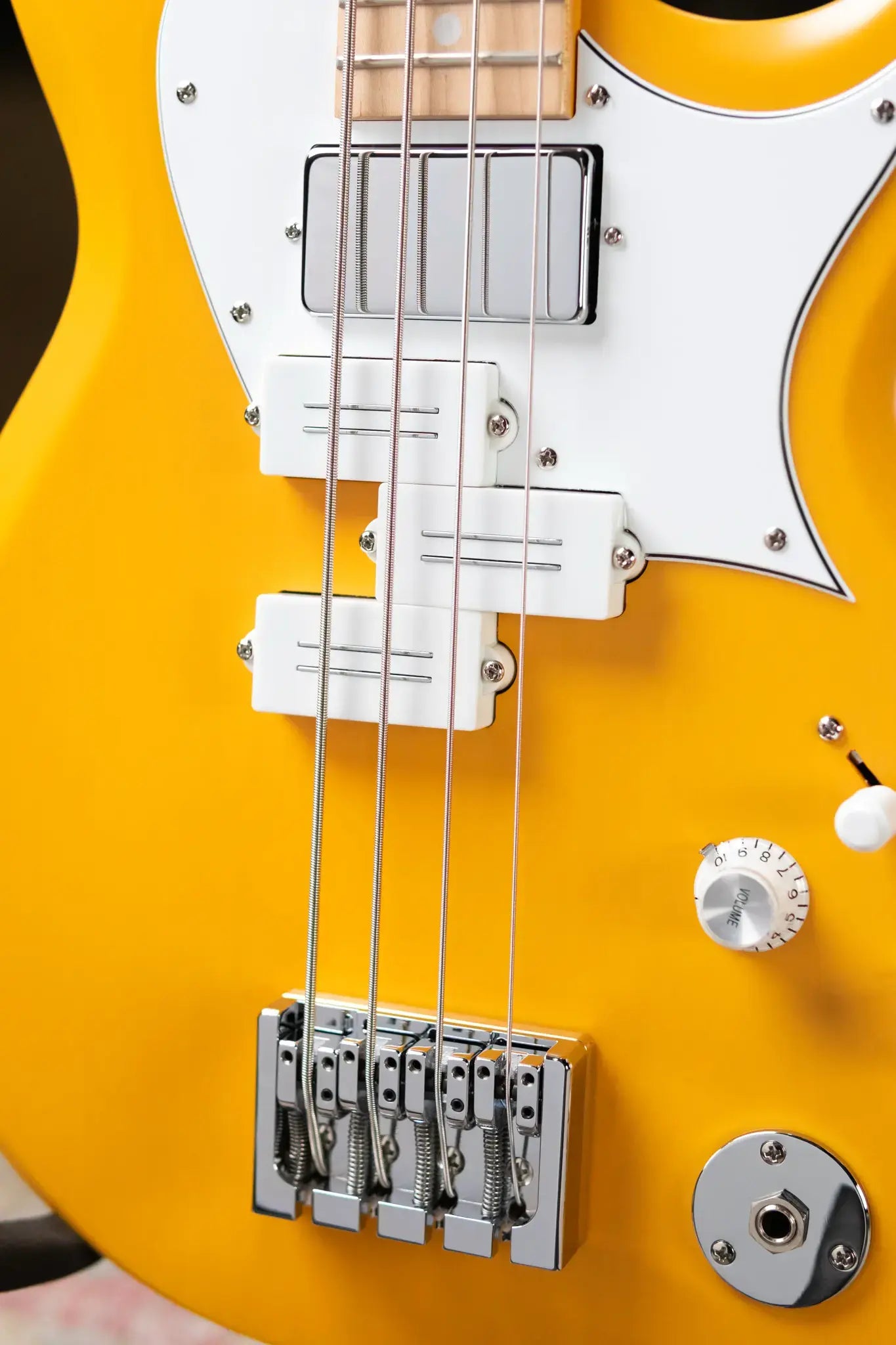Reverend Mike Watt Wattplower MKII Bass Guitar - Watt Yellow