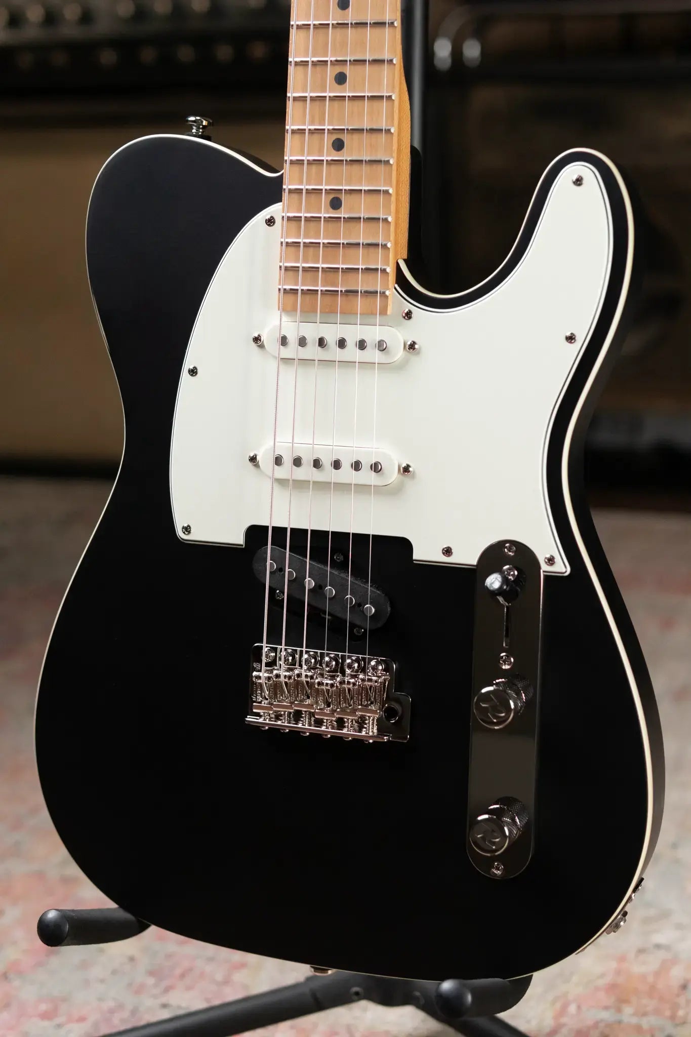 Reverend Pete Anderson Eastsider Baritone Electric Guitar - Satin Black - Floor Model