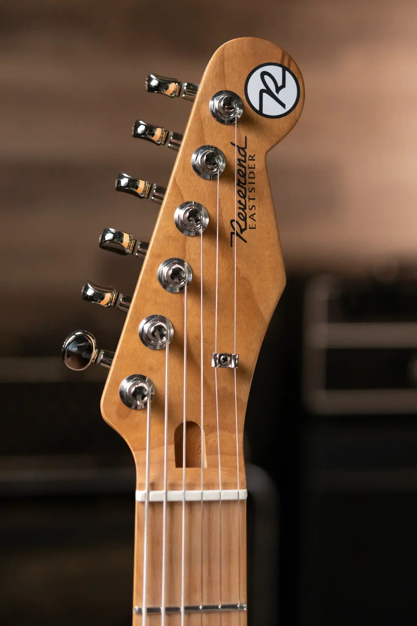 Reverend Pete Anderson Eastsider Baritone Electric Guitar - Satin Black - Floor Model