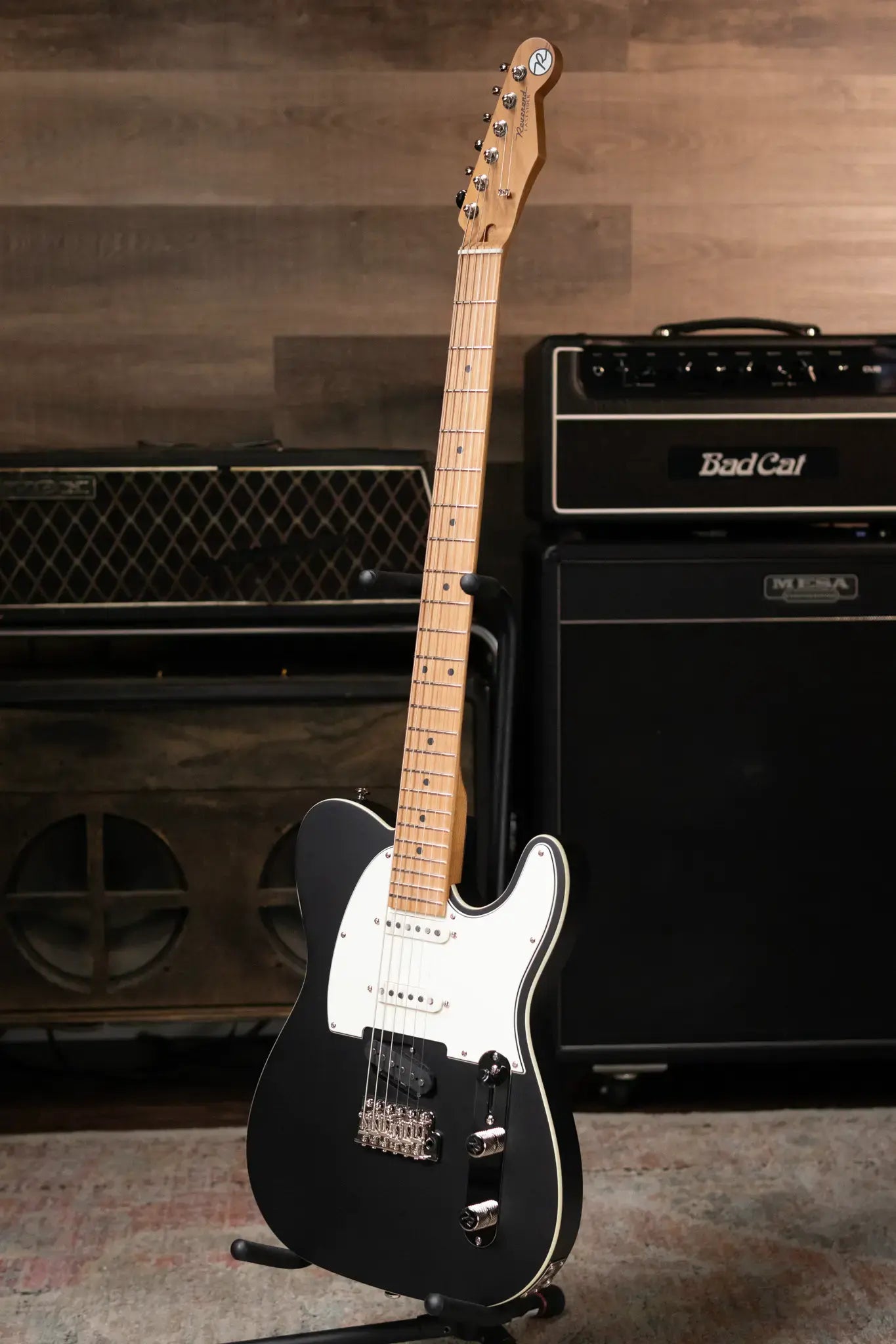 Reverend Pete Anderson Eastsider Baritone Electric Guitar - Satin Black - Floor Model
